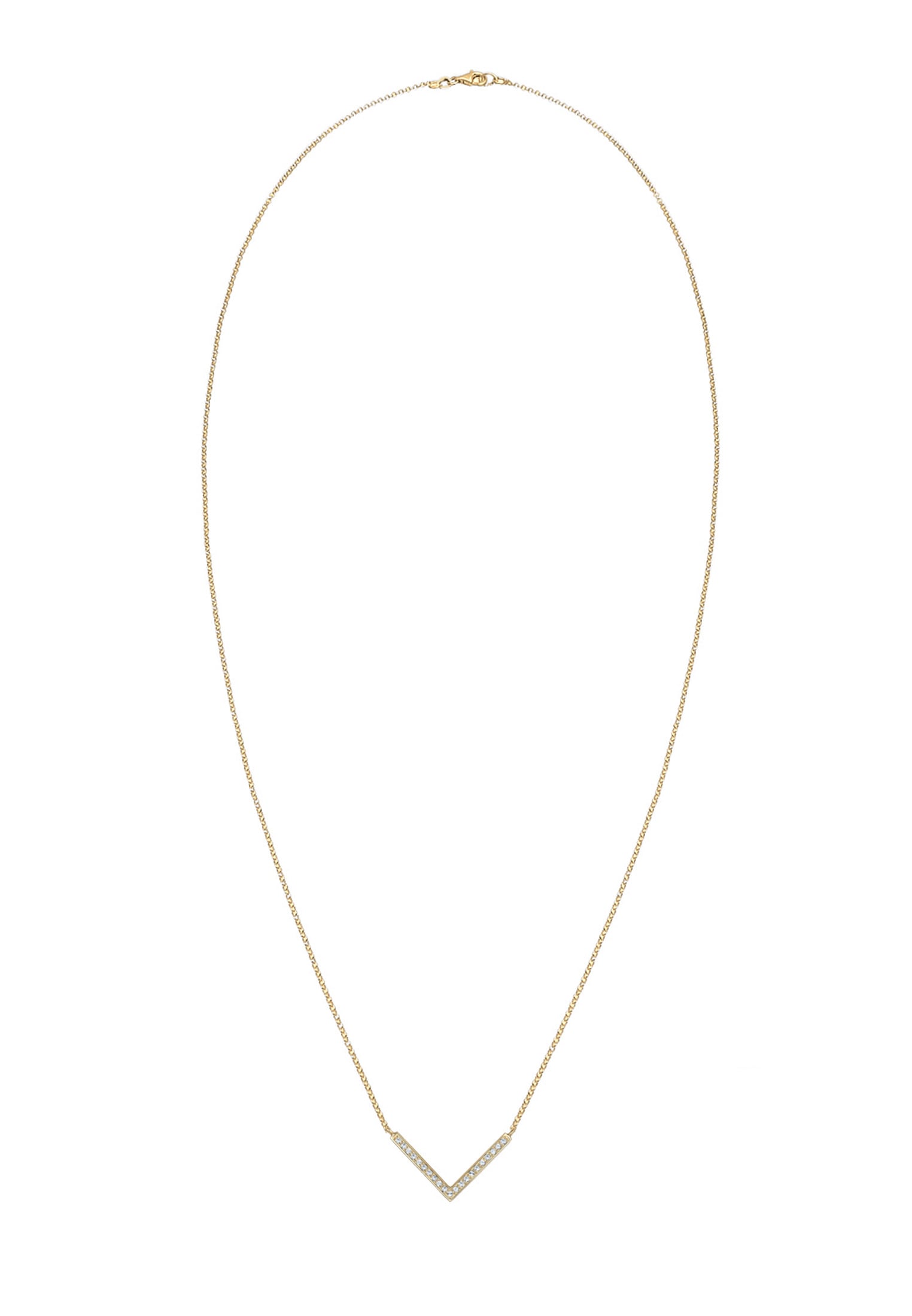 Elli Collierkettchen »V-Kette Kristalle 925 Silber«