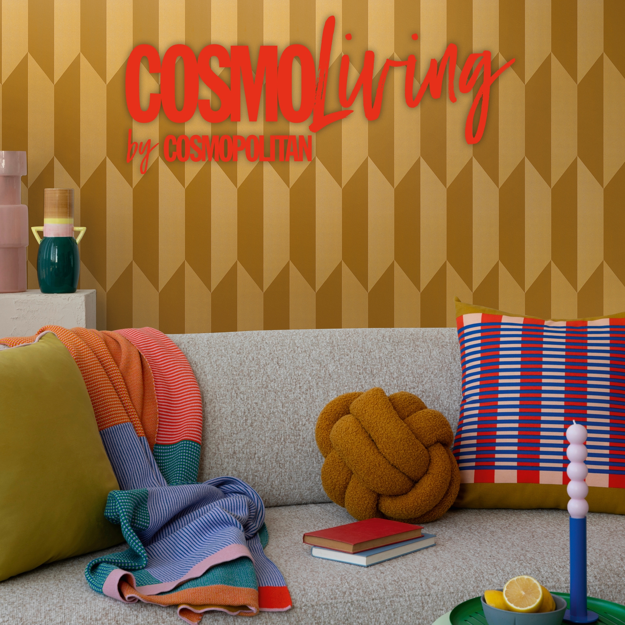 CosmoLiving by Cosmopolitan Vliestapete »Graphic Groove-Playful Tapete« glänzend strukturiert Geometrisches Design mit modernem 3D-Effekt