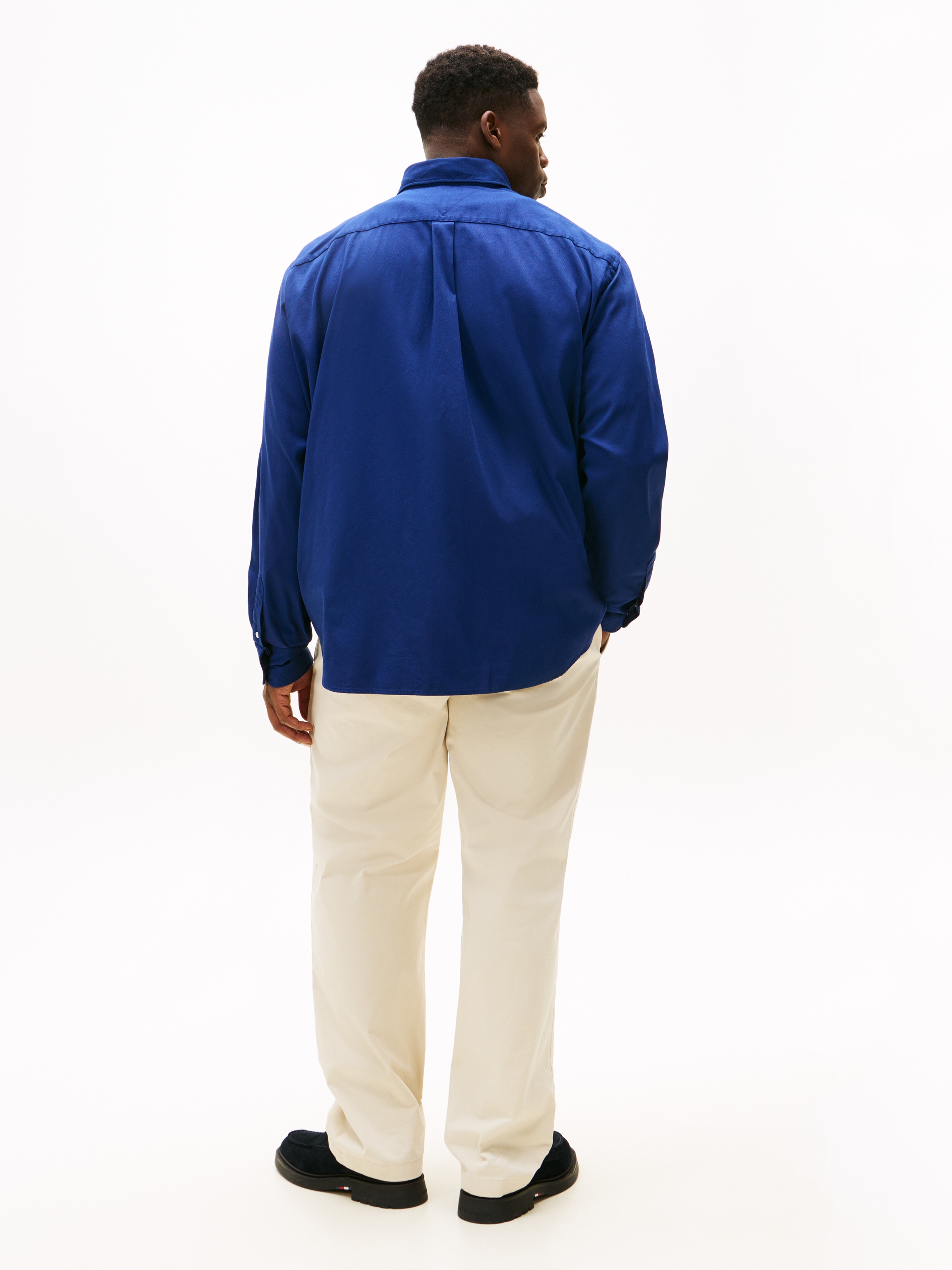 Tommy Hilfiger Big & Tall Langarmhemd, Große Größen, Button-Down-Kragen