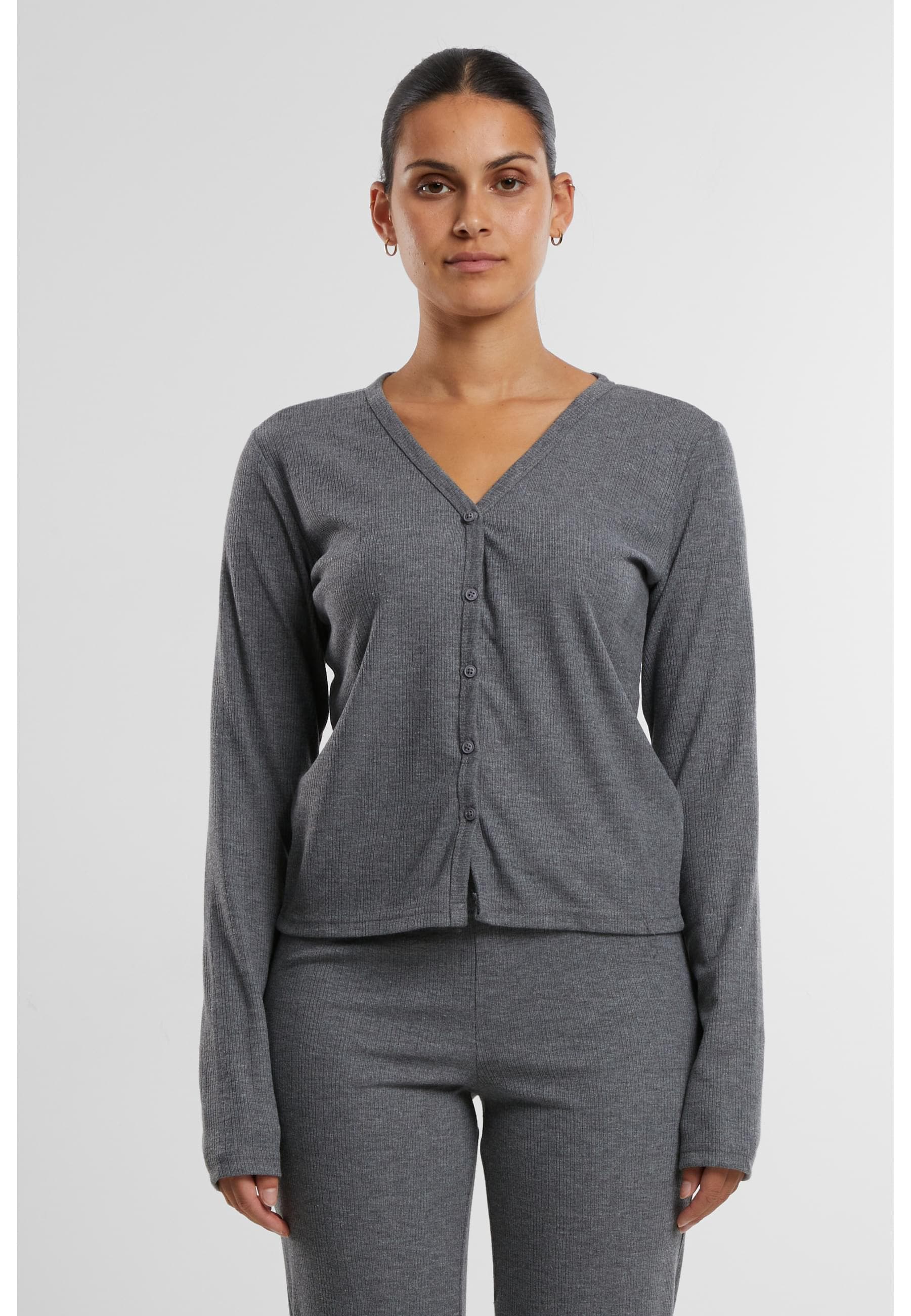 URBAN CLASSICS Strickjacke »Urban Classics Ladies Rib Cardigan«