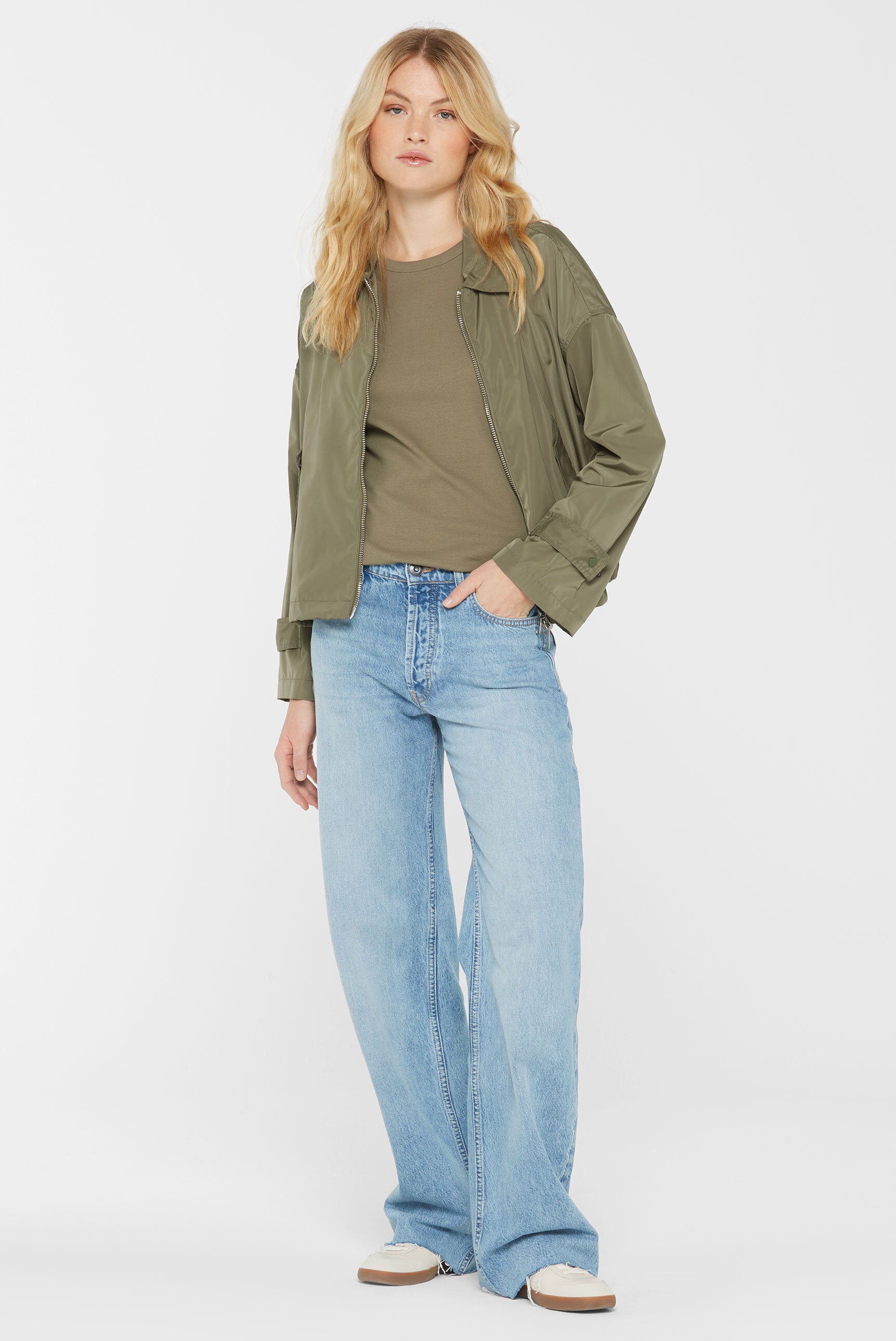 SENSES.THE LABEL Outdoorjacke, ohne Kapuze, mit verstellbarem Gummizug im S günstig online kaufen