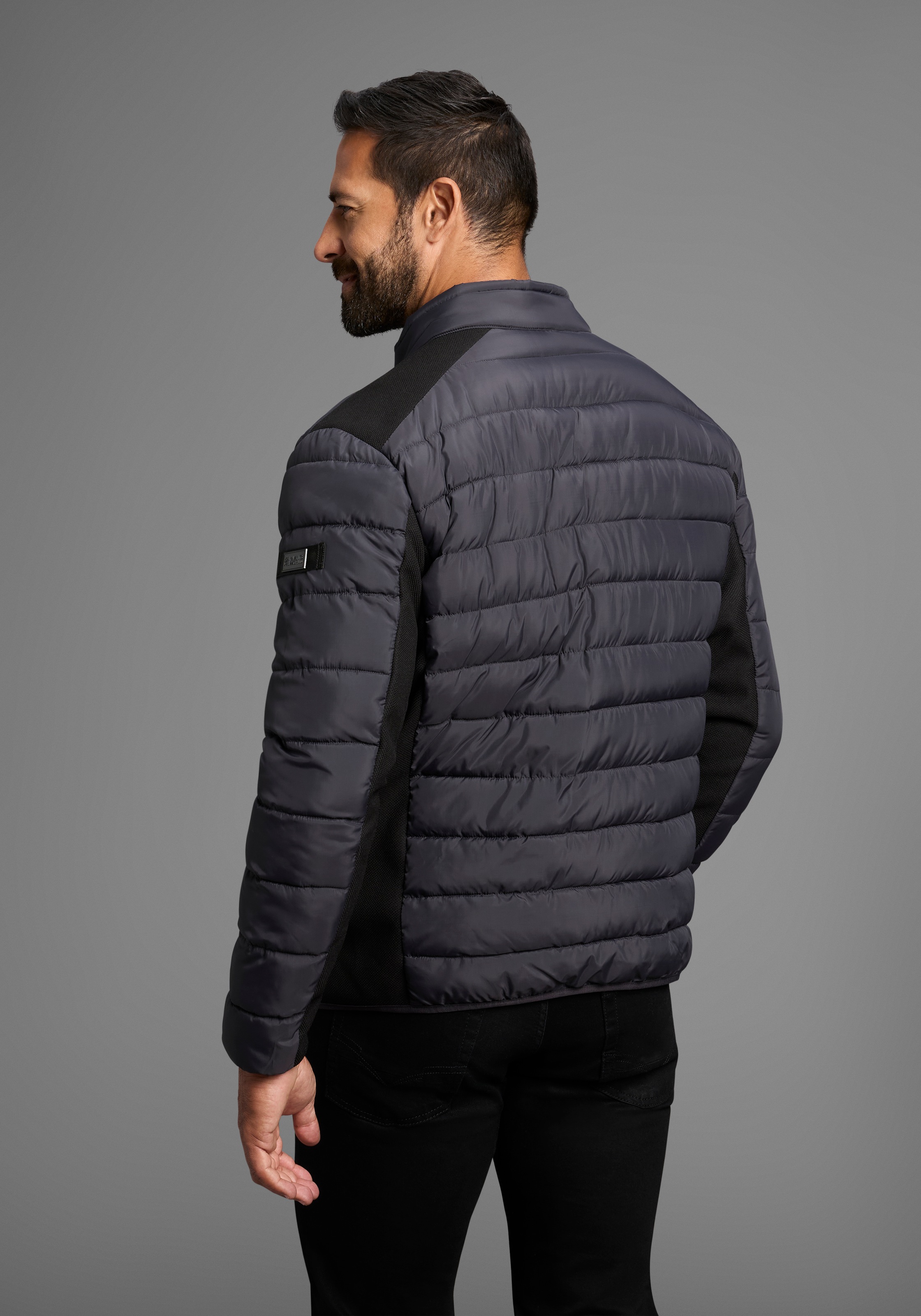 Man's World Quilted Jacket Men Anthracite M 3