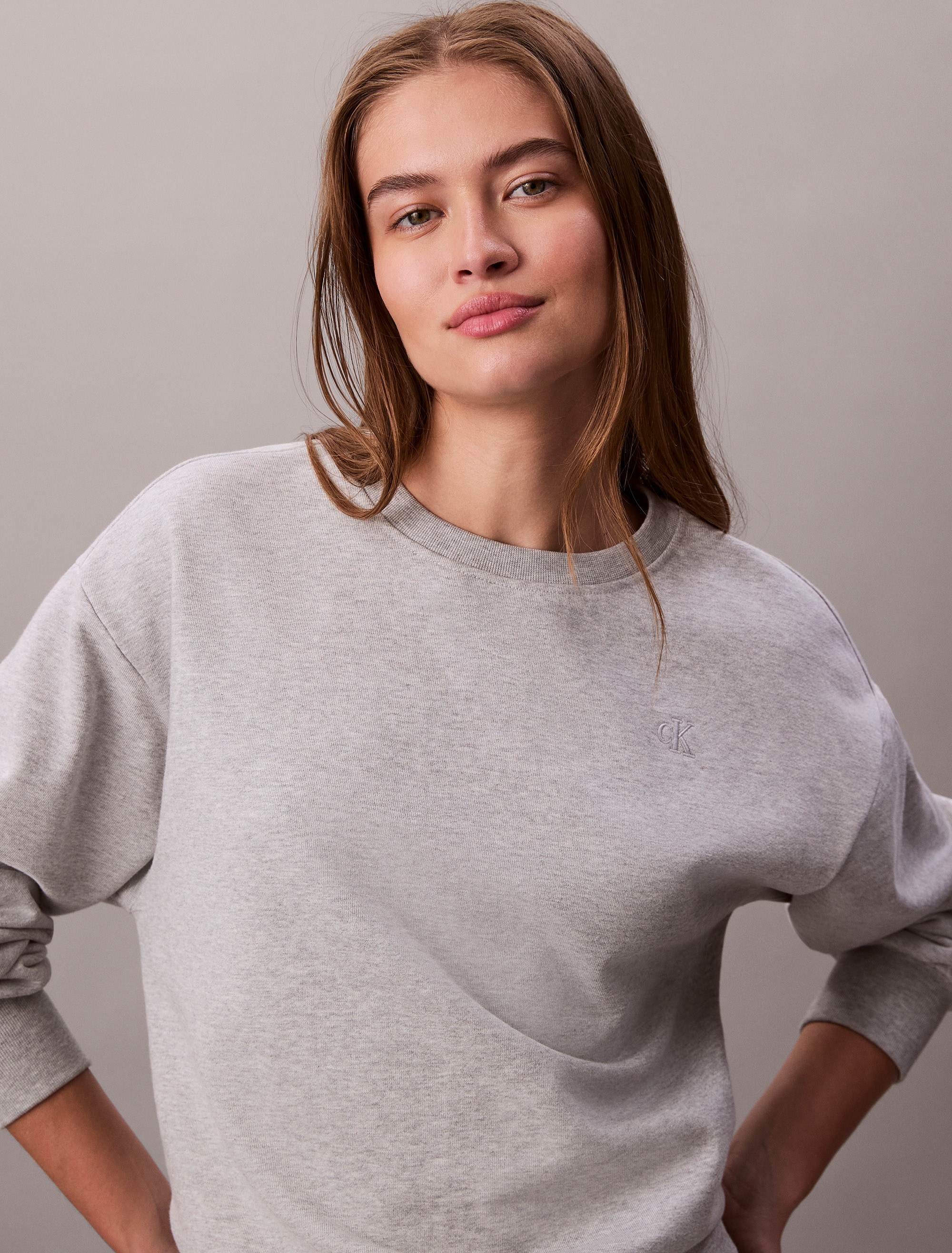 Calvin Klein Jeans Sweatshirt »LS ARCHIVE LOGO FRENCH TERRY RLX«, Mit Rundhalsausschnitt, regular fit