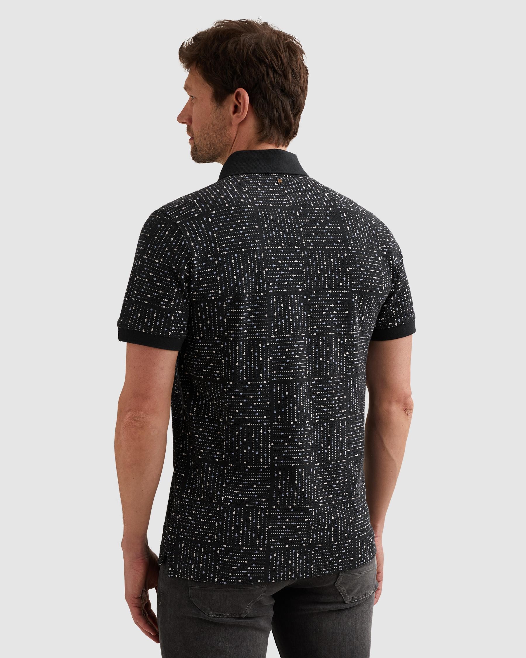 PME LEGEND Poloshirt »Short sleeve polo printed fine pique« mit Logo Stickerei