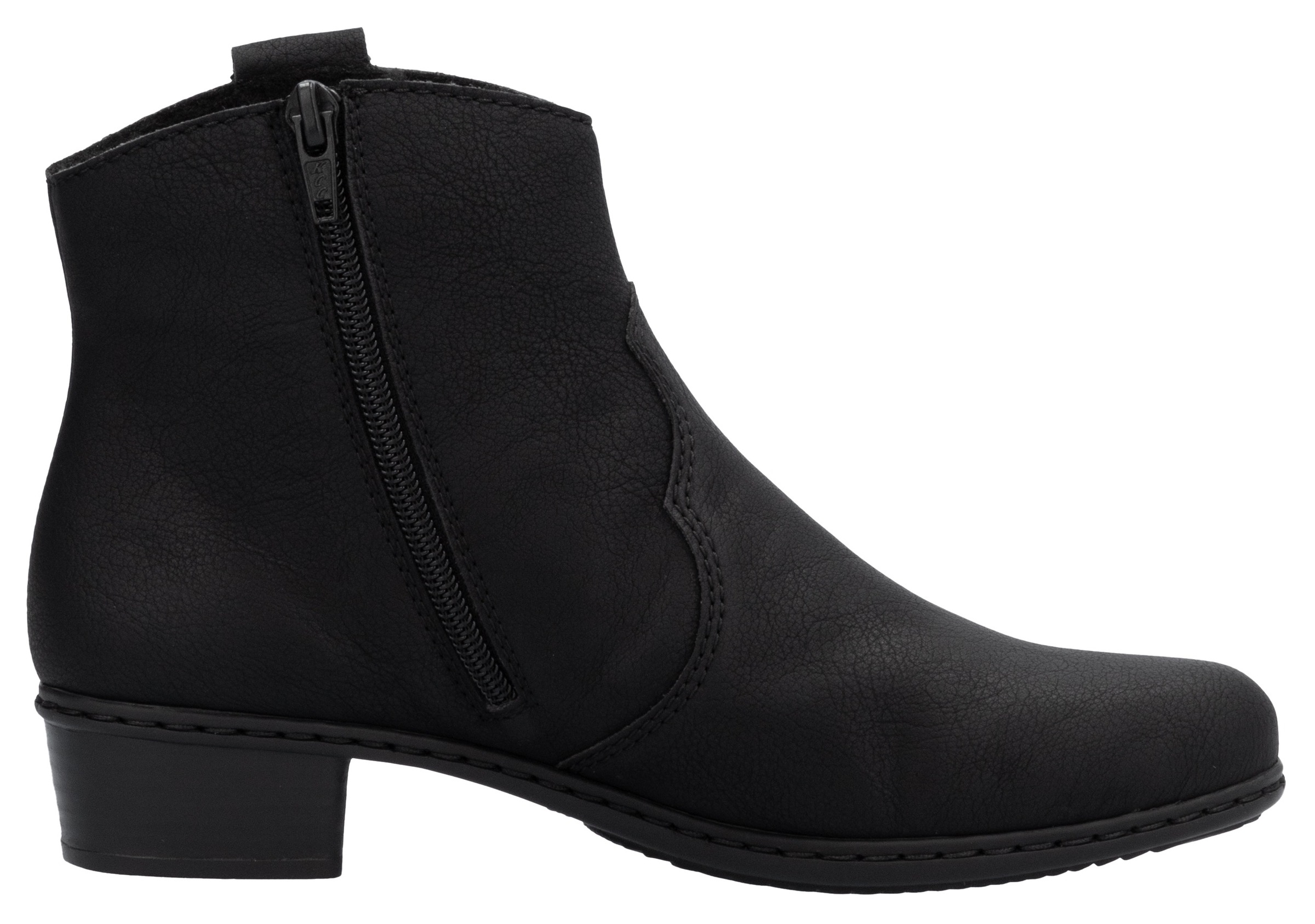 Rieker Westernstiefelette, Stiefelette, Cowboyboots, Blockabsatz, mit Innenreißverschluss