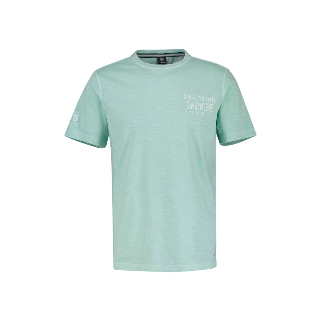 LERROS T-Shirt »LERROS T-Shirt für Herren mit Brustprint«