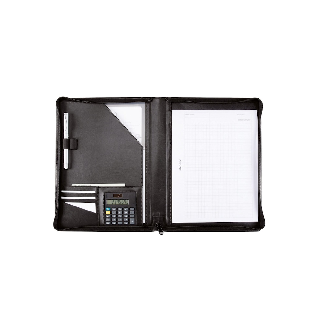 Alassio® Schreibmappe »DIN A4, Catana«, mit Taschenrechner