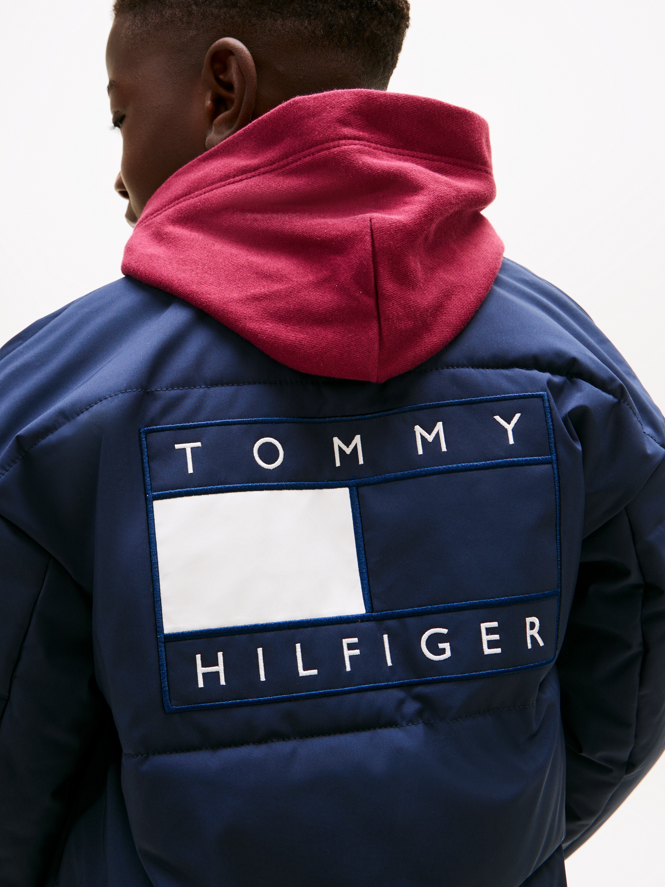 Tommy Hilfiger Bomberjacke »PADDED GRAPHIC BOMBER« ohne Kapuze Regular fit, für Kinder bis 16 Jahre, Druck
