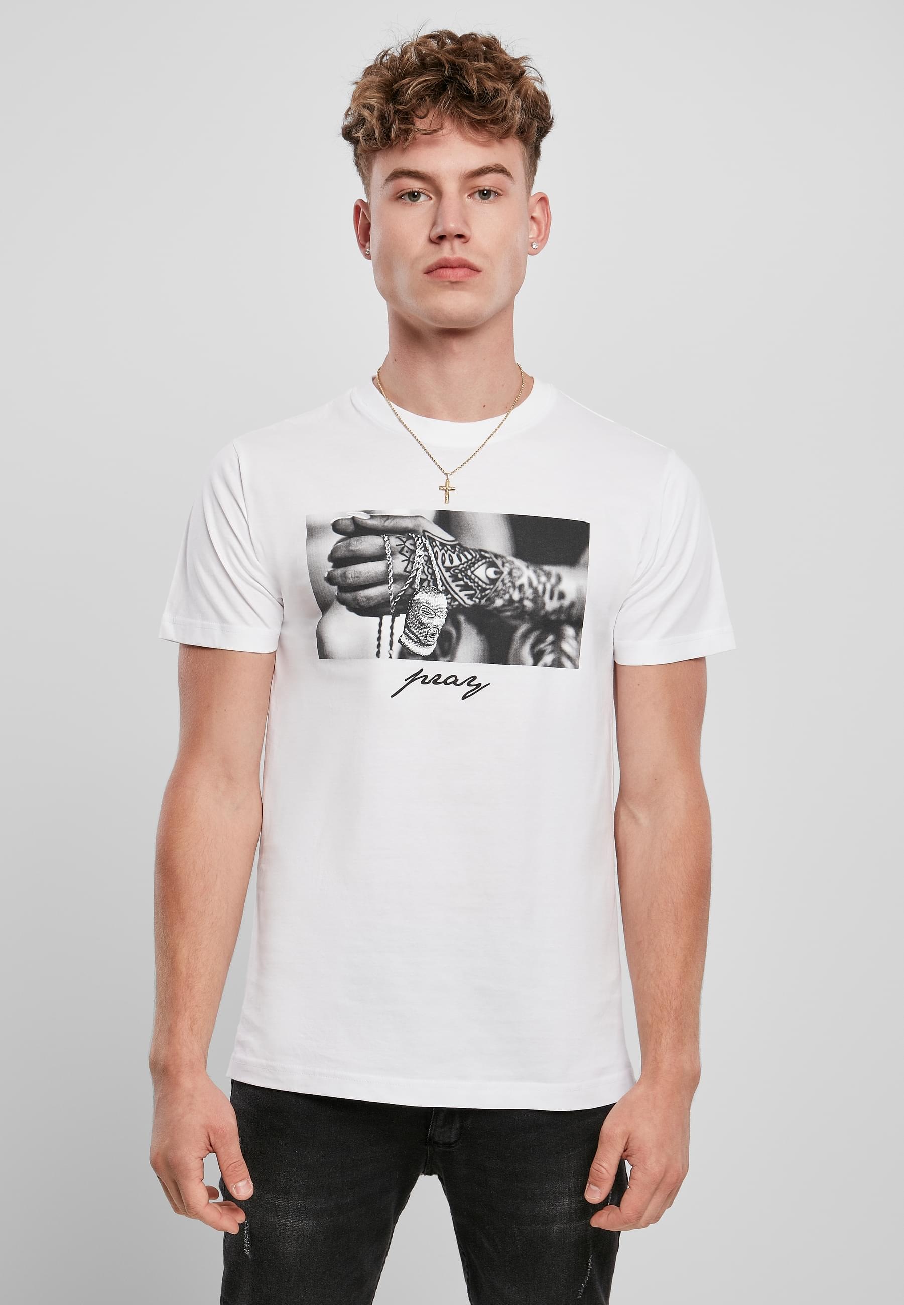 MisterTee T-Shirt »MisterTee Herren Pray 2.0 Tee«, (1 tlg.)