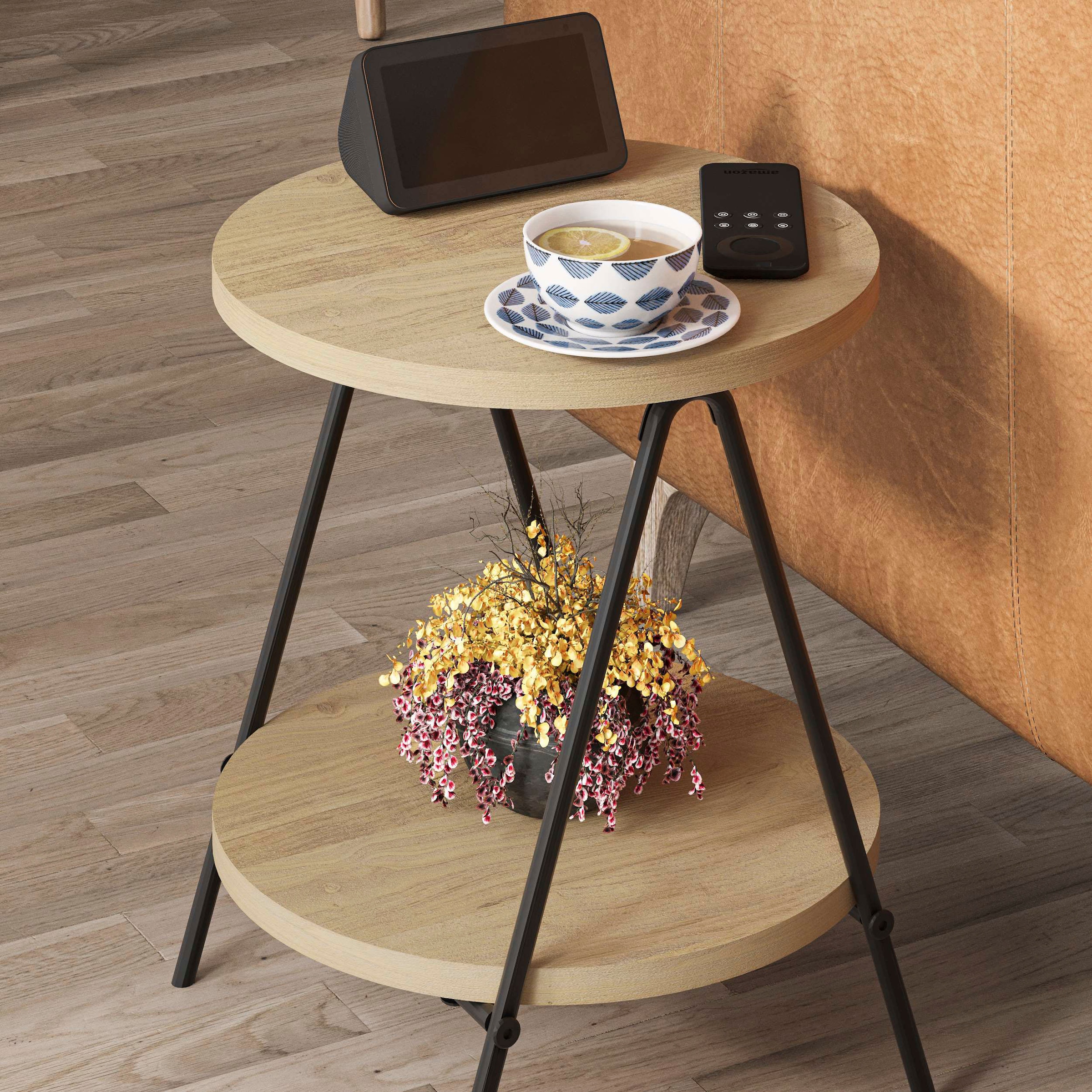 Decortie Beistelltisch »ESSEL BEISTELLTISCH«, (Packung, 1 St.), Leichte Montage, Lagerung, Platzsparend