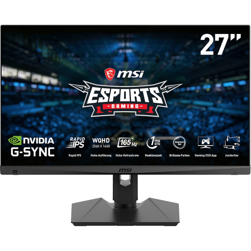 MSI Gaming-Monitor »Optix MAG274QRF QD«, 69 cm/27 Zoll, 2560 x 1440 px, WQHD, 1 ms Reaktionszeit, 165 Hz