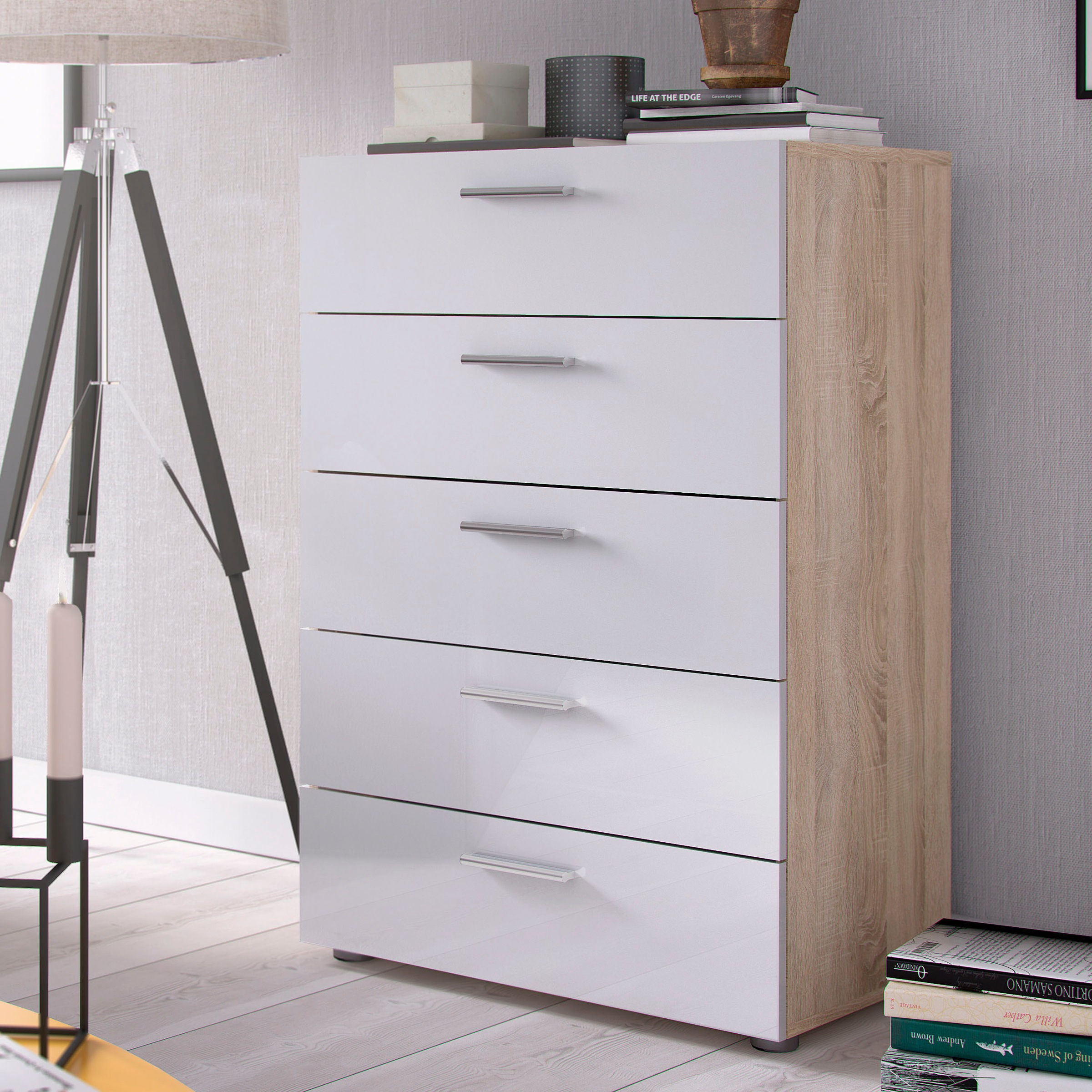 INOSIGN Kommode »Pepe Highboard«, Schubkastenkommode, Breite 70 cm, Höhe 102 cm