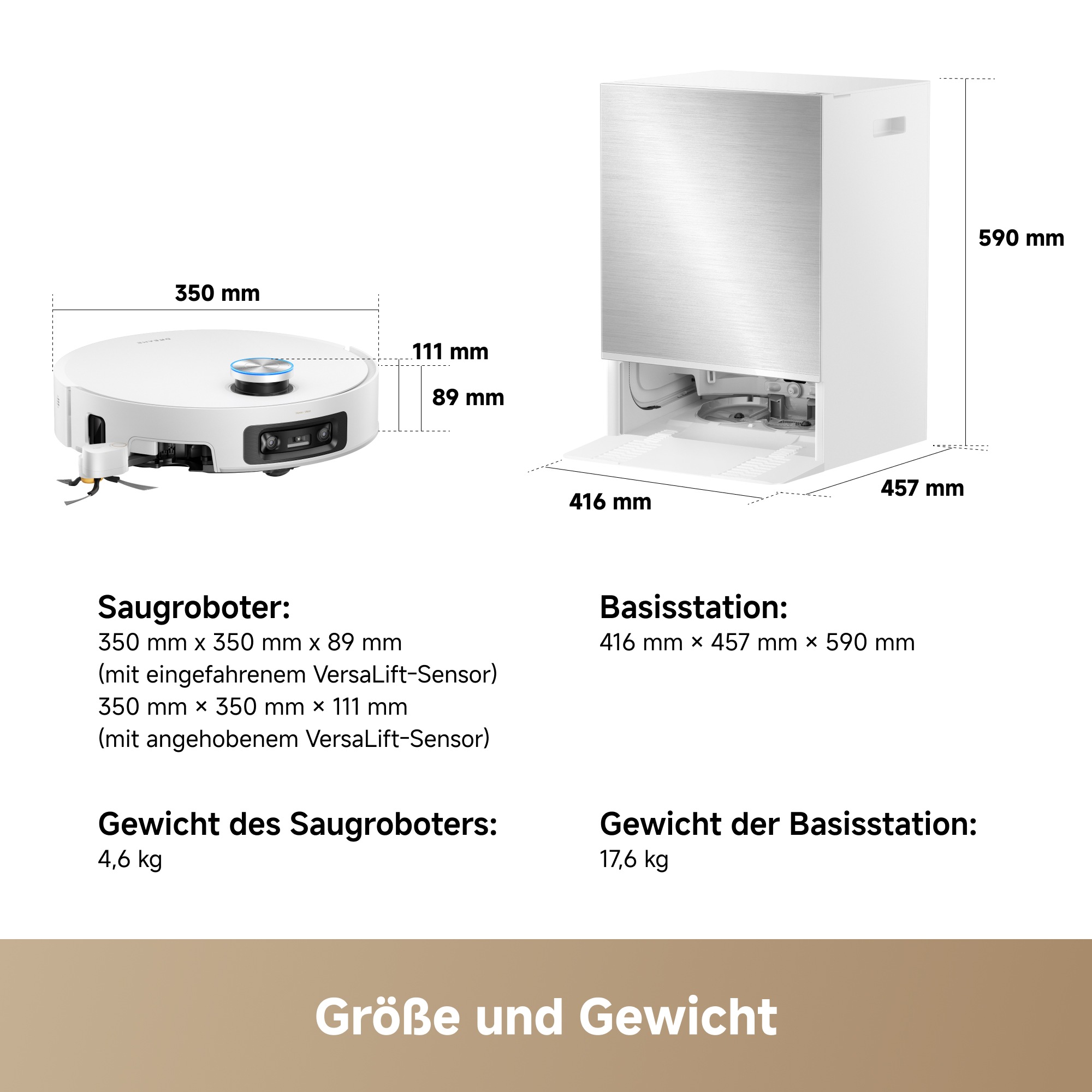 Dreame Saugroboter »X60 Pro Ultra Complete« 42.000 Pa , Multi-Wischmopp, KI-Dual-Kamera