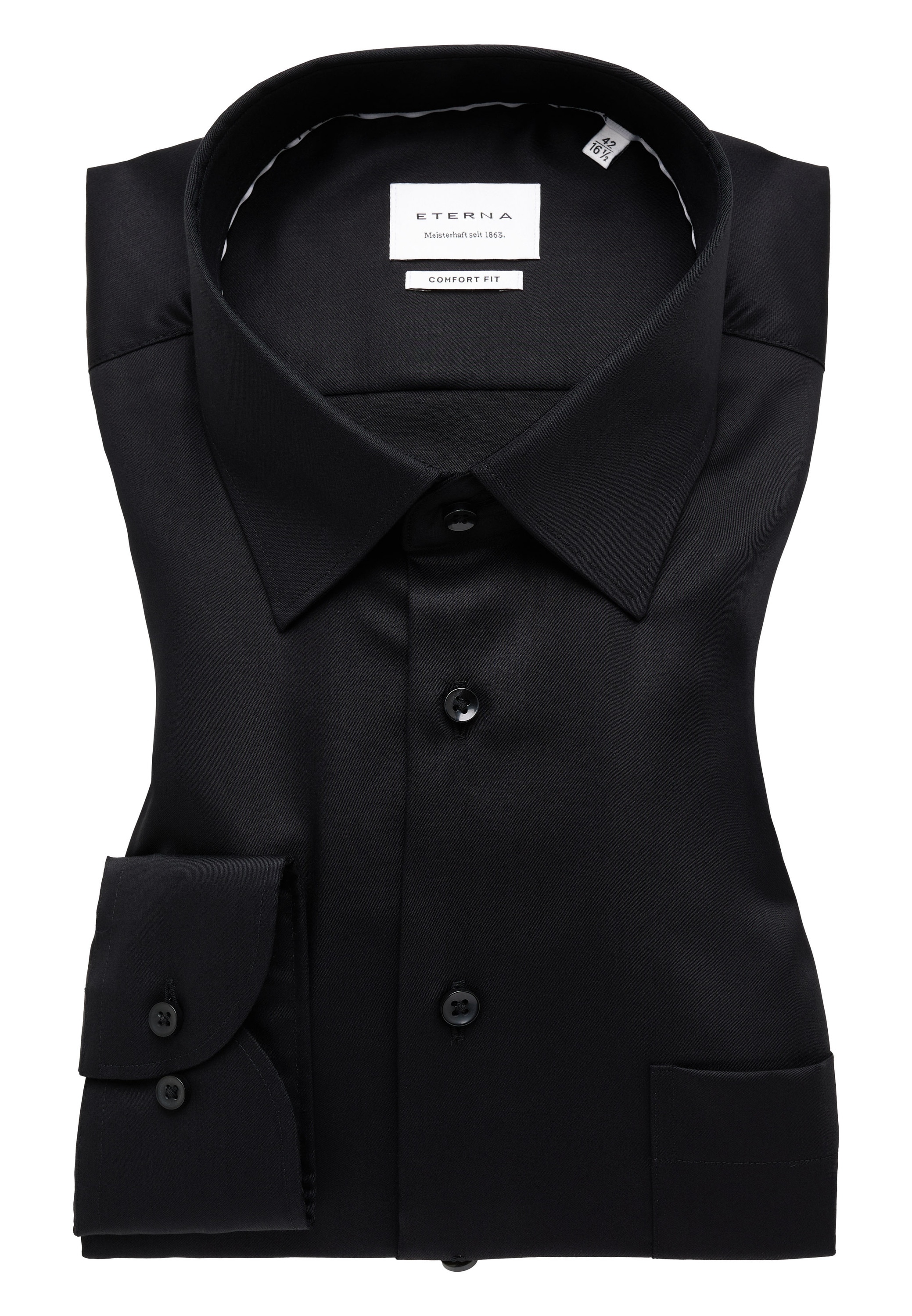 Eterna Langarmhemd »COMFORT FIT« NON IRON (bügelfrei)