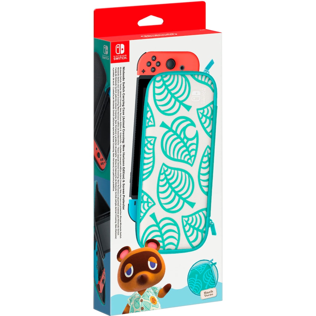 Nintendo Switch Spielekonsolen-Tasche »Animal Crossing Edition + Schutzfolie«