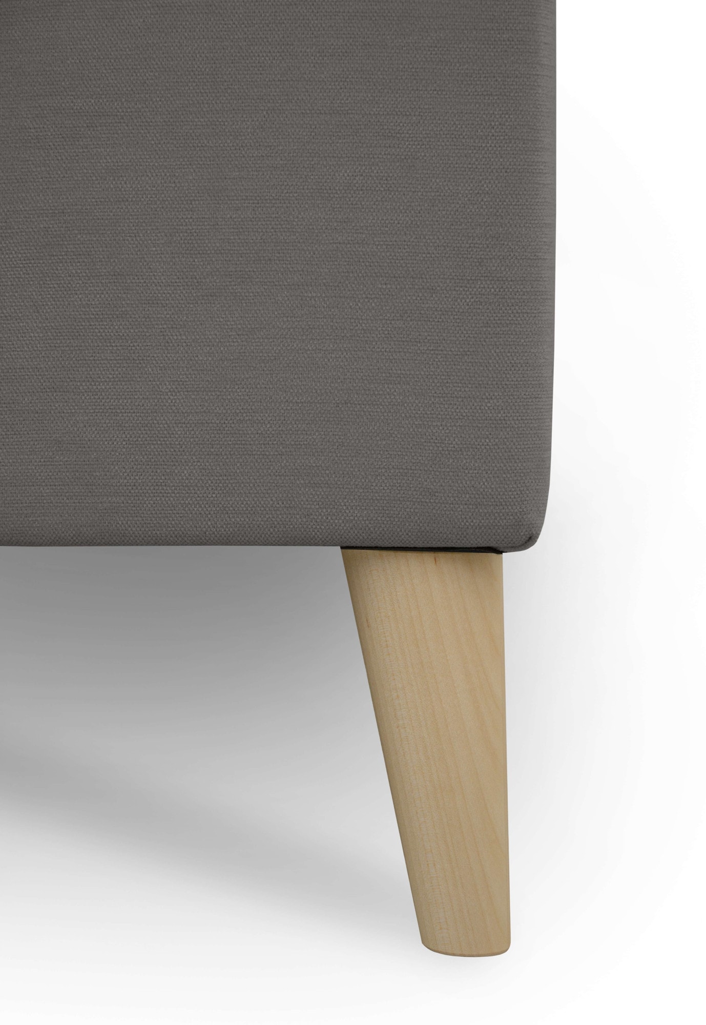 OTTO home Ecksofa »Oland Skandi, weicher Chenille-Stoff« L-Form, 280 cm, Wellenunterfederung, Skandi-Design, Massivholzfüße