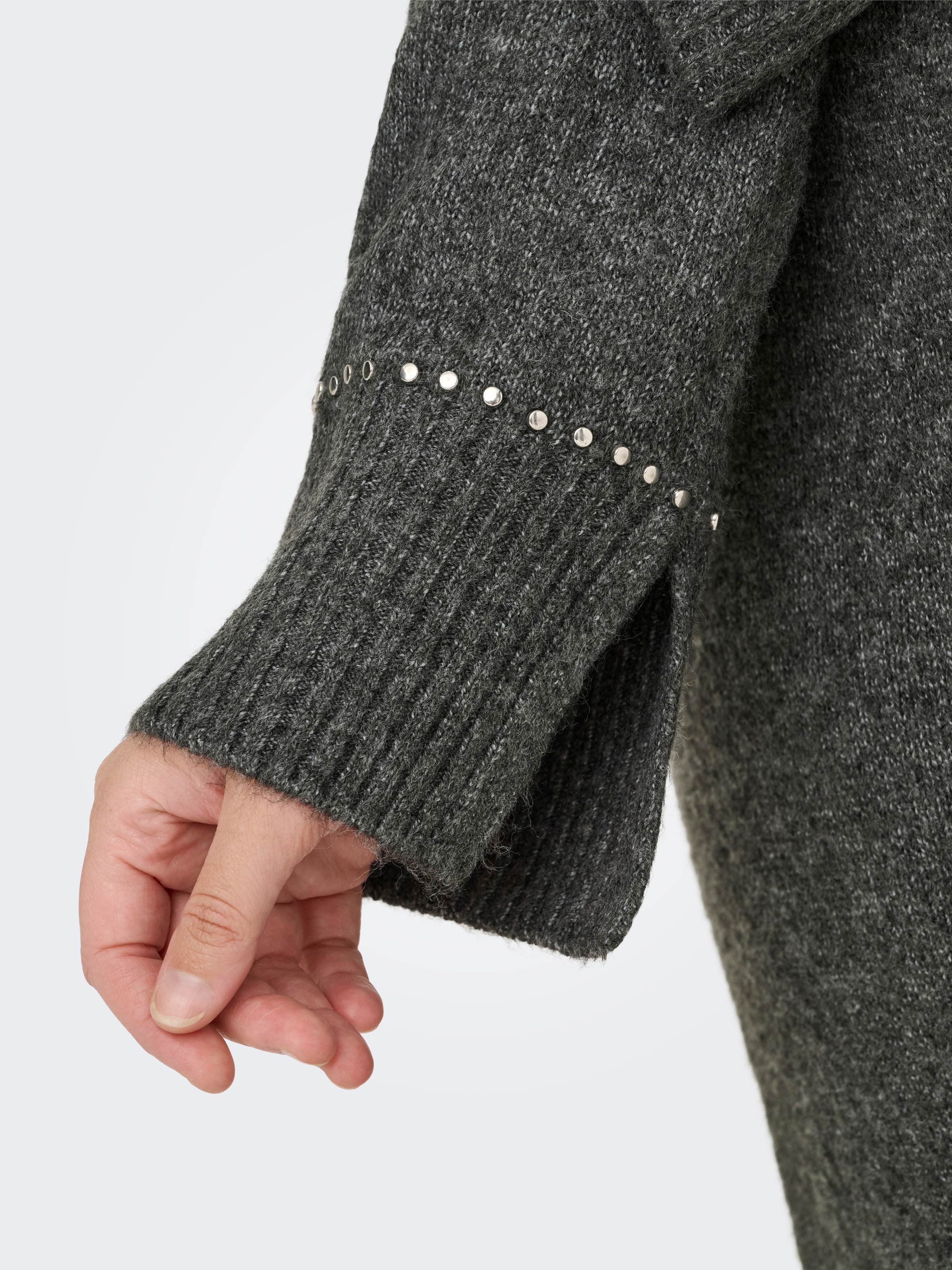 ONLY CARMAKOMA Strickkleid "CARELSIE LS STUDS DRESS KNT" günstig online kaufen