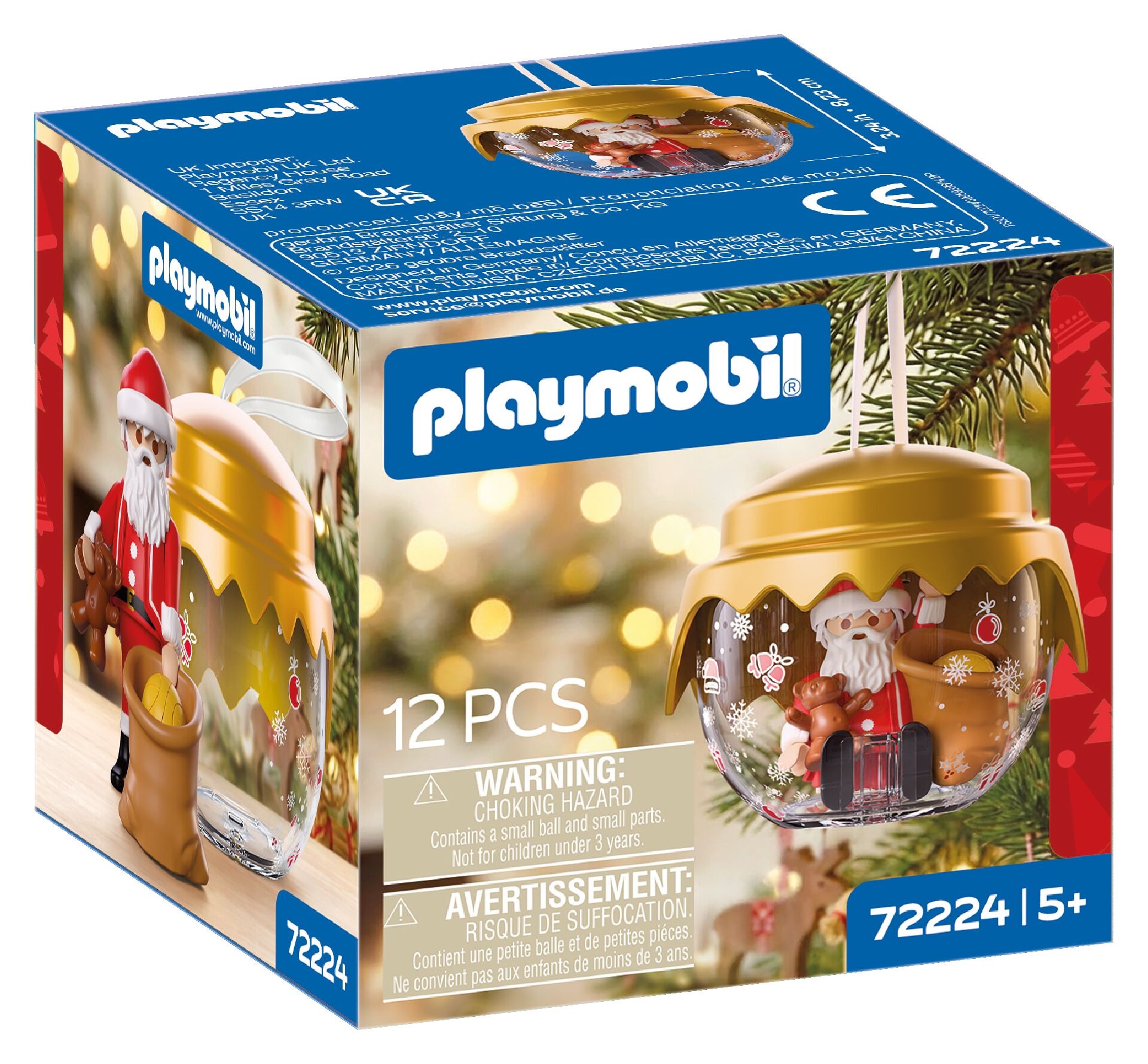 Playmobil® Konstruktions-Spielset »Weihnachtskugel: Klassik (72224), Christmas«