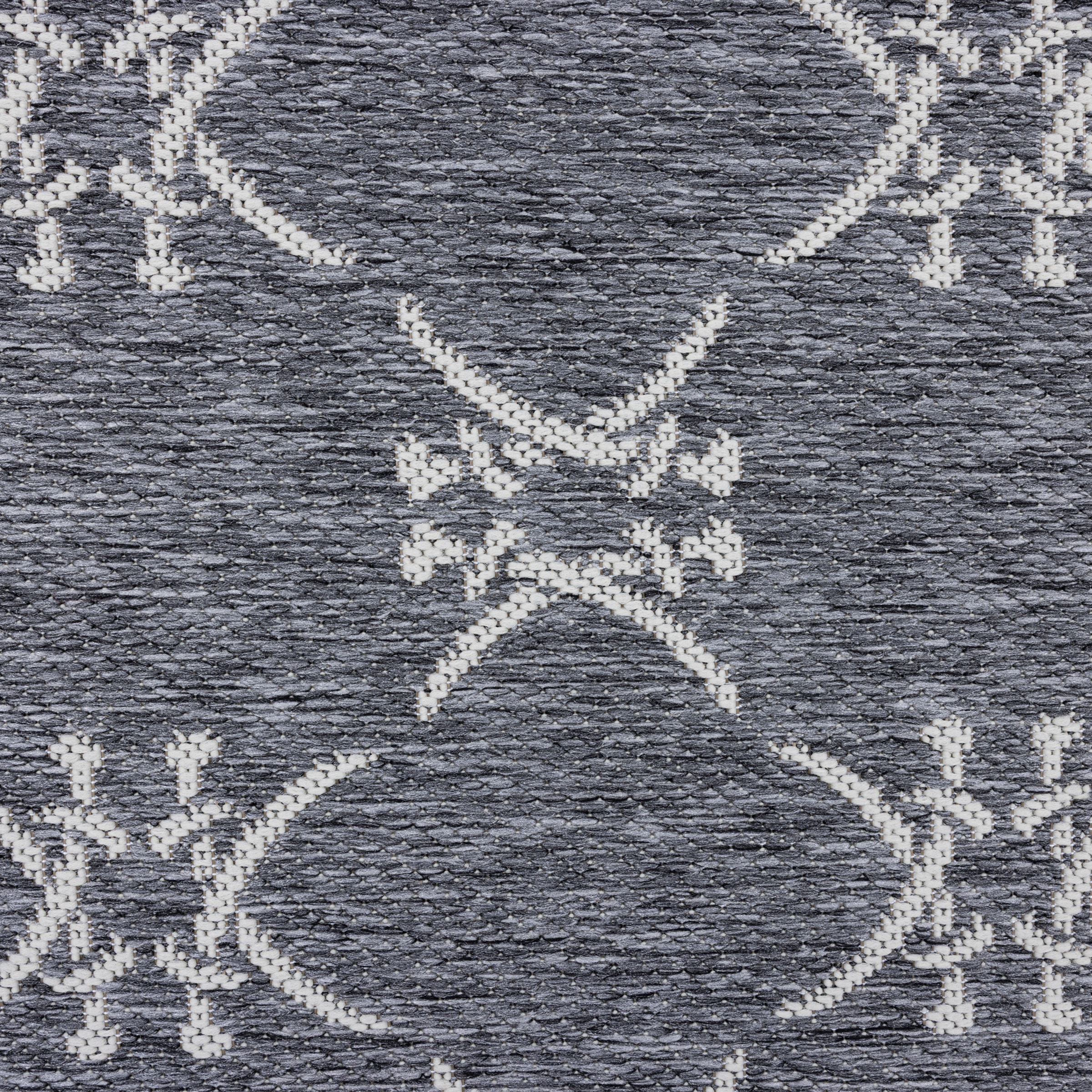 Sansibar Teppich »Nordsee Beach SA-034« rechteckig 5 mm Höhe modernes Design, Motiv: gekreuzte Säbel, In- und Outdoor geeignet