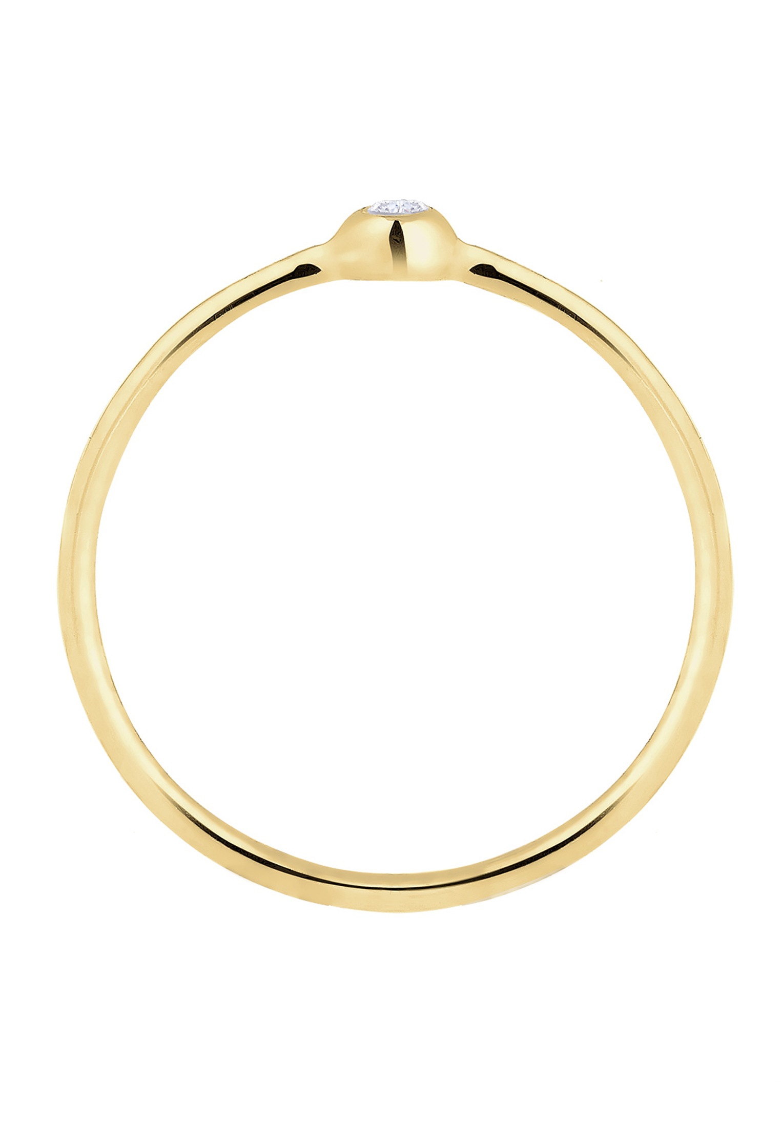 Elli Premium Solitaire Ring White 58 2