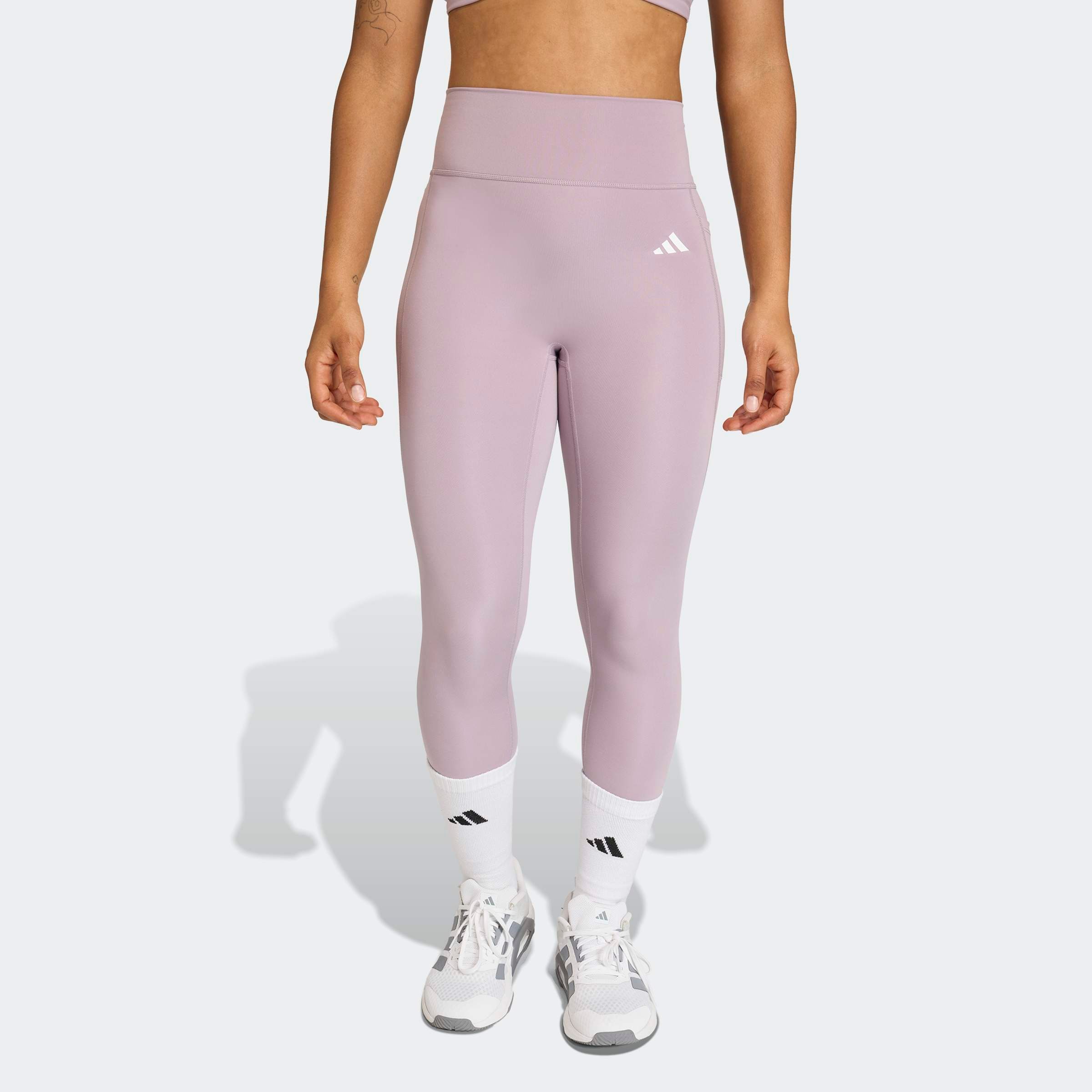 adidas Performance Trainingstights "OPTIME ESSENTIALS 7/8-LEGGINGS, OHNE VORDERNAHT" für Fitness, mit 7/8-Länge, aus dehnbarem, leichtem Material