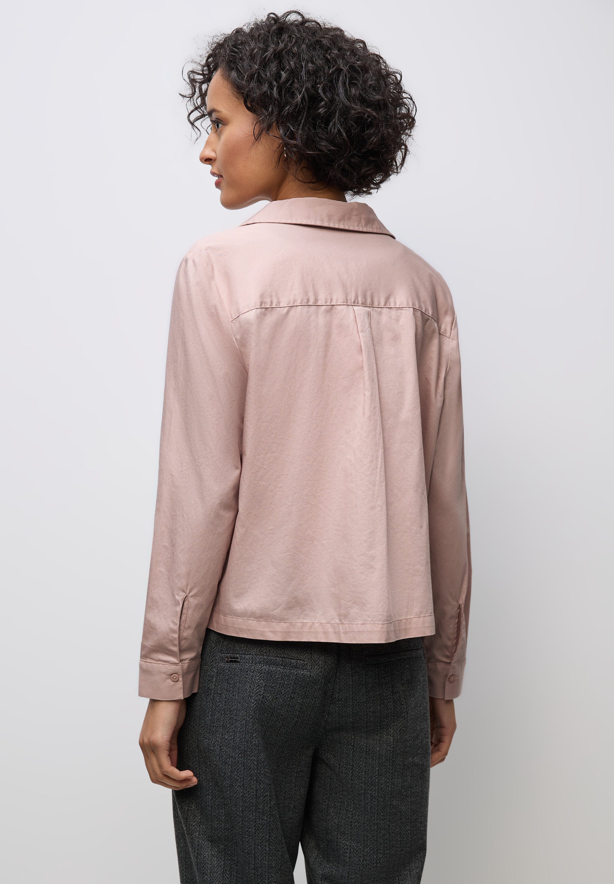 STREET ONE Hemdbluse, aus reiner Baumwolle