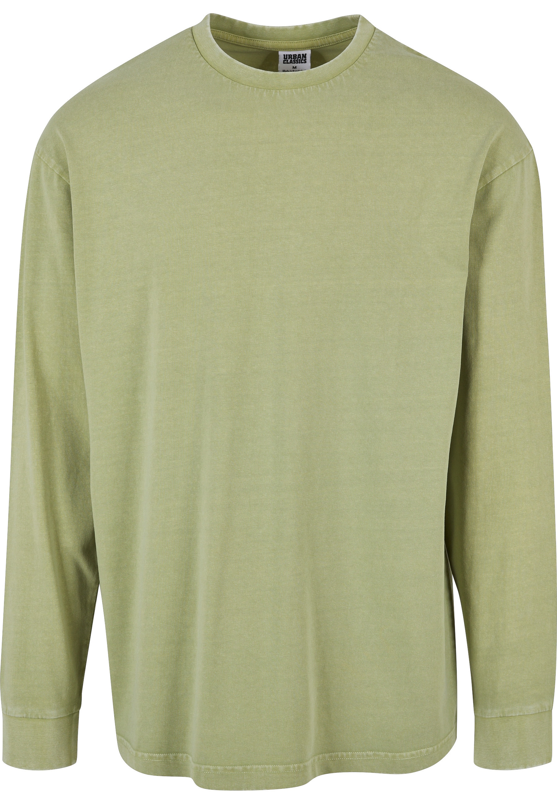 URBAN CLASSICS Langarmshirt "Urban Classics Herren Heavy Boxy Acid Wash Longsleeve" 1 Stk.