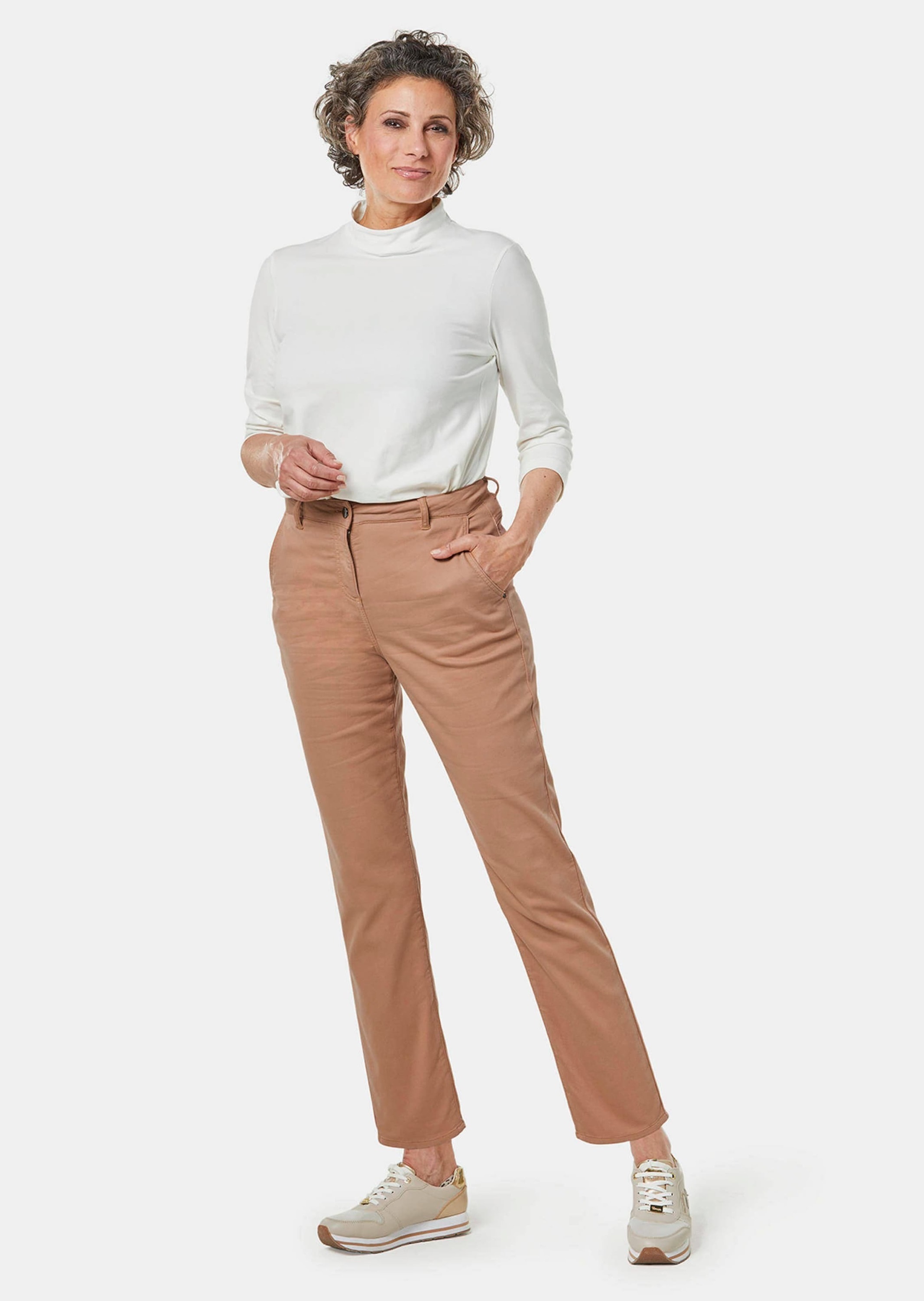 Goldner 2-in-1 Sportive Cotton Trousers Brown 42 2