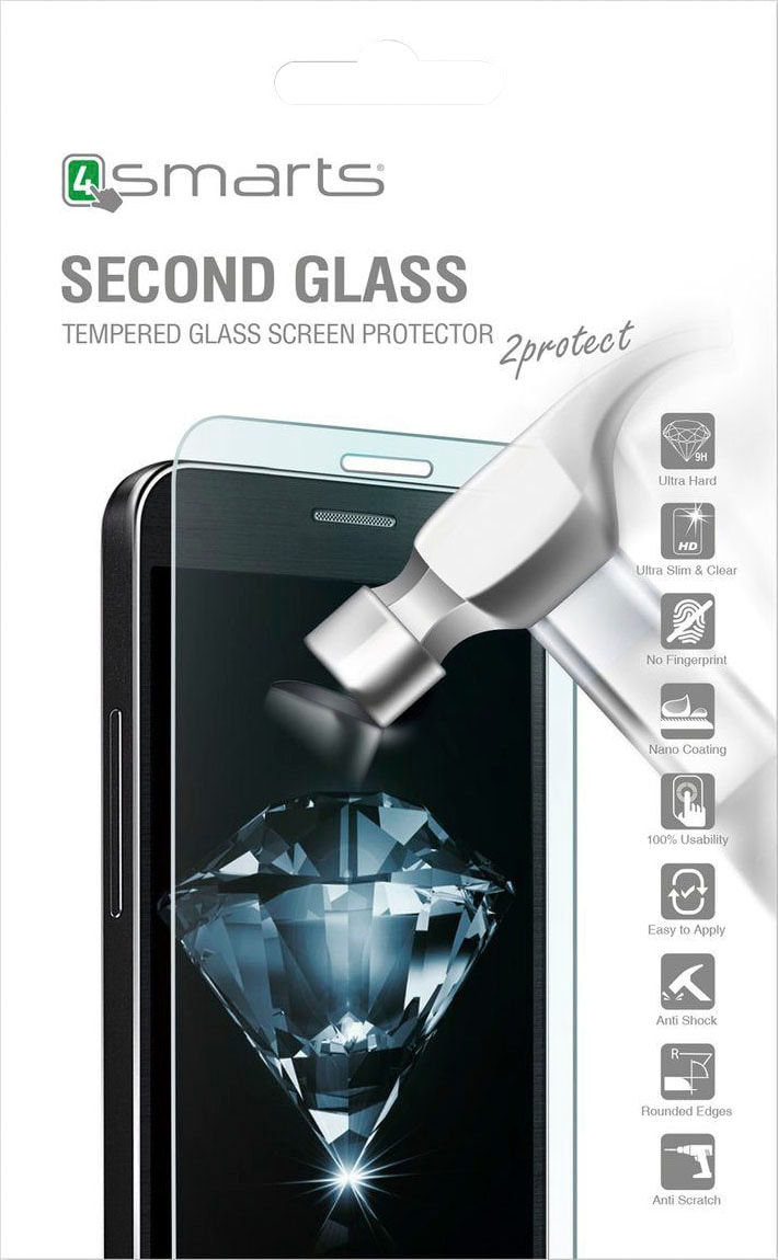 4smarts Displayschutzglas »Second Glass 2.5D für Apple iPhone SE/7/8«, für Apple iPhone SE (2020)/7/8
