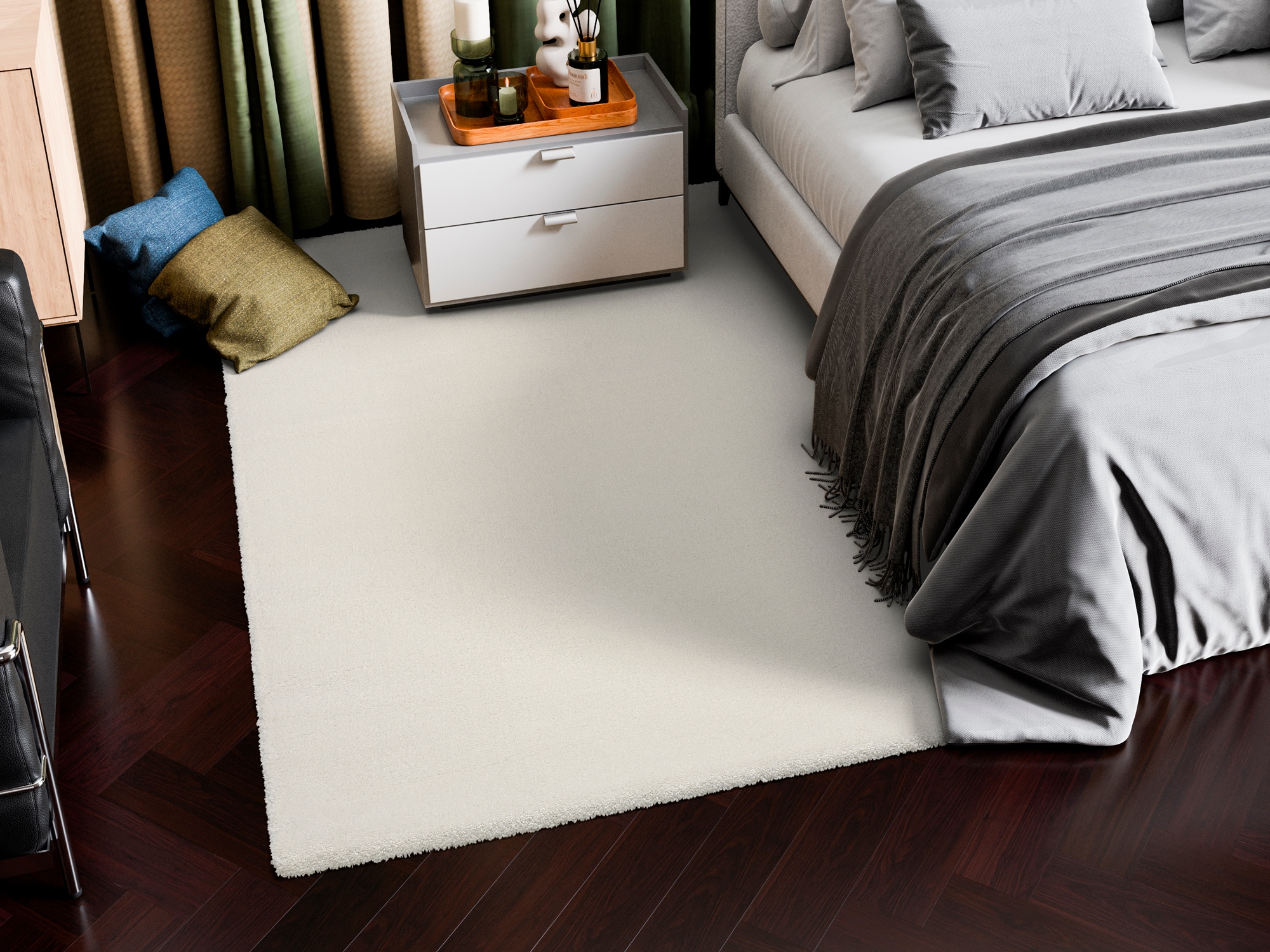 OCI DIE TEPPICHMARKE "KOMFORT, auch als Läufer und in Rund" rechteckig 20 mm Höhe Uni - Hochflor, Langflor, Shaggy, maschinengewebt, robust