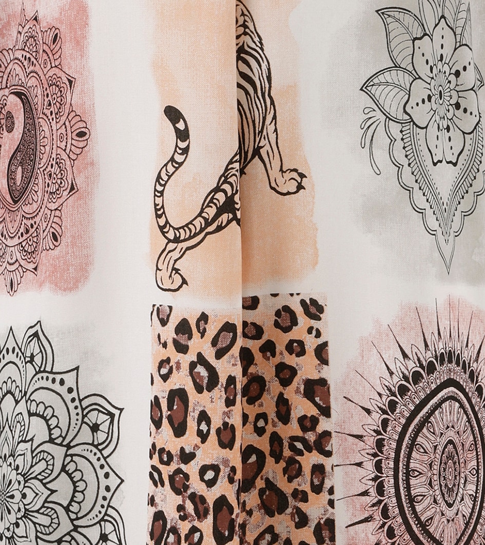 Aniston CASUAL Tunikakleid, mit fantasievollem Patch-Druck- jedes Teil ein Unikat- NEUE KOLLEKTION