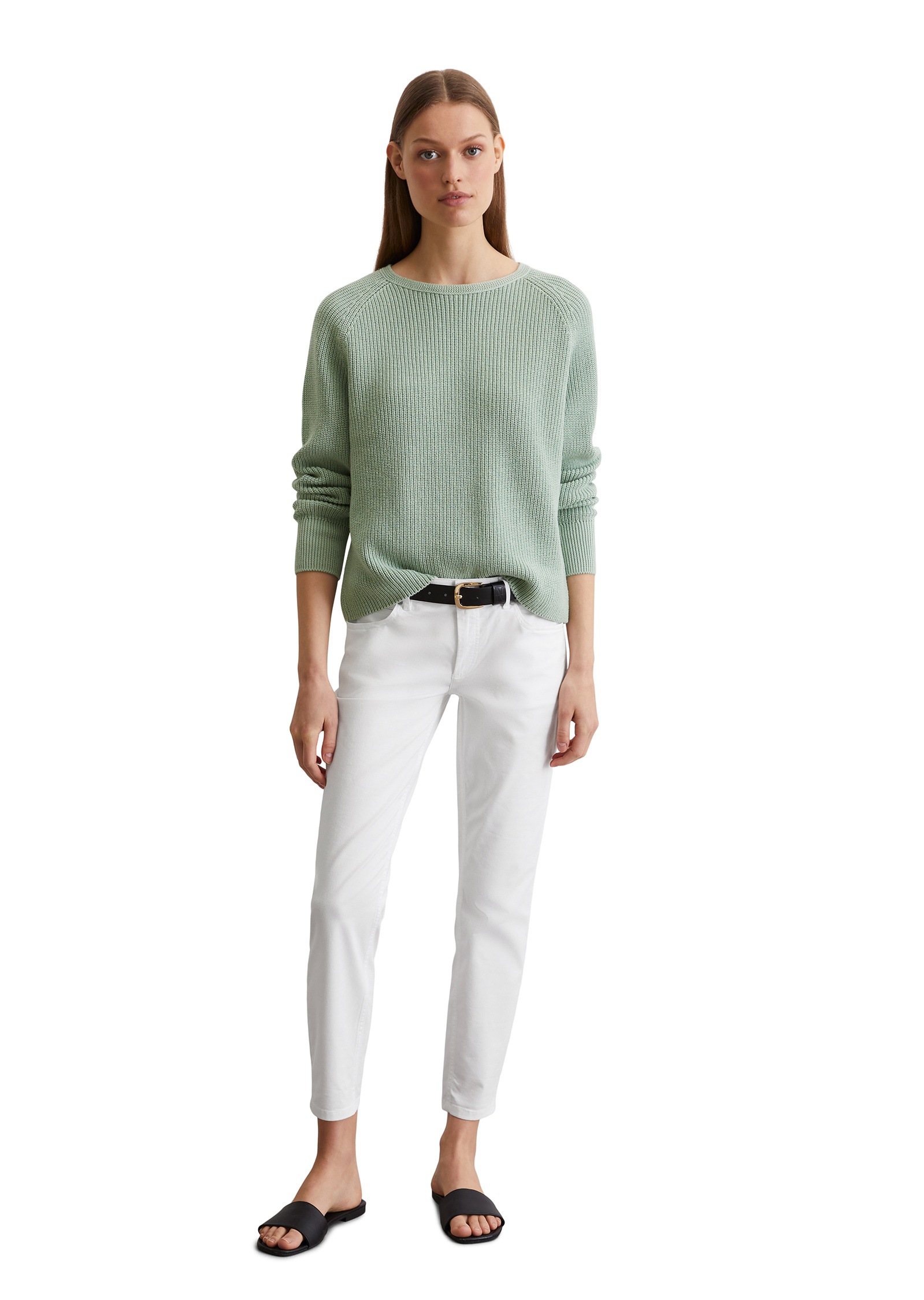 Marc O'Polo Rundhalspullover »aus Heavy-Weight-Organic-Cotton«