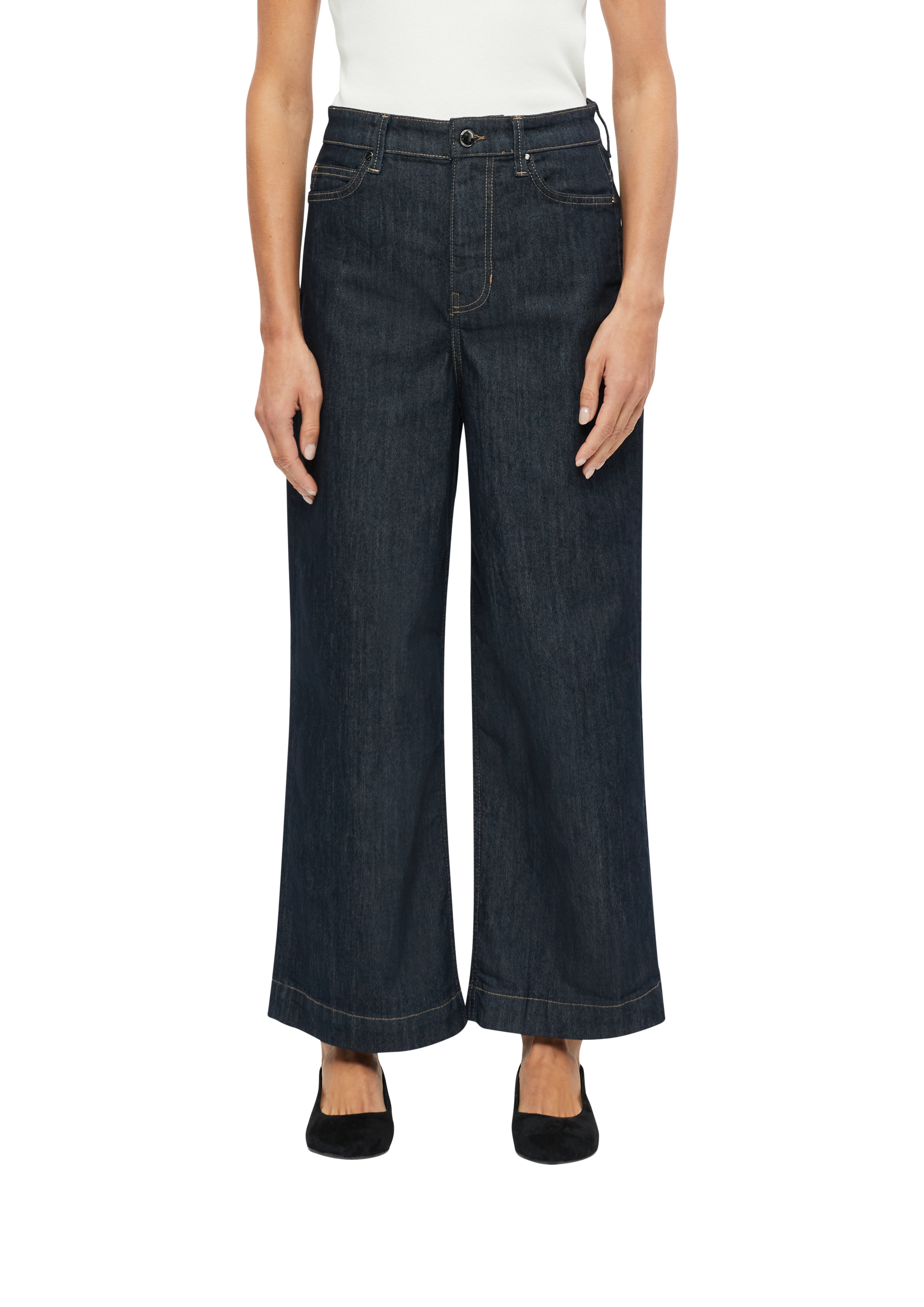 s.Oliver BLACK LABEL Weite Jeans "Style Suri" mit Stretch