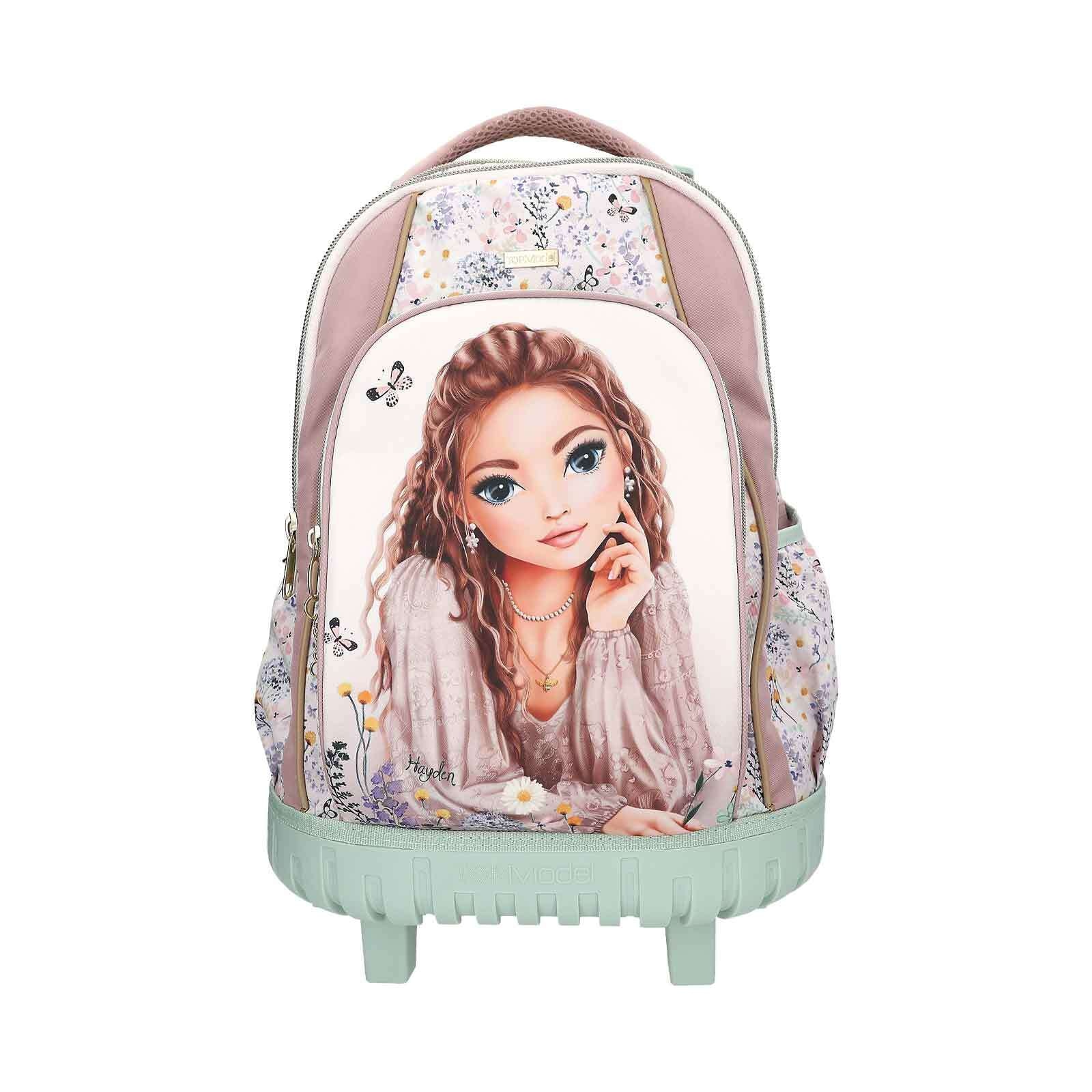 Rucksack DEPESCHE "Schulrucksack Trolley SUMMER FEELING TOPModel 25 x 34 x 52 cm bunt", Kinder, bunt, Polyester, Rucksäcke Rucksack