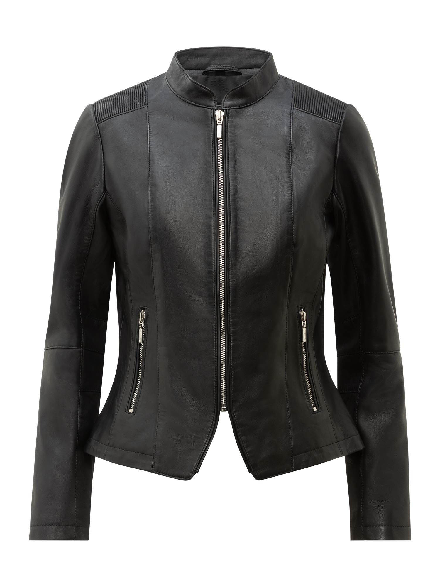RICANO Kurzjacke "Lederjacke Abigale" Handgefertigt aus echtem Leder