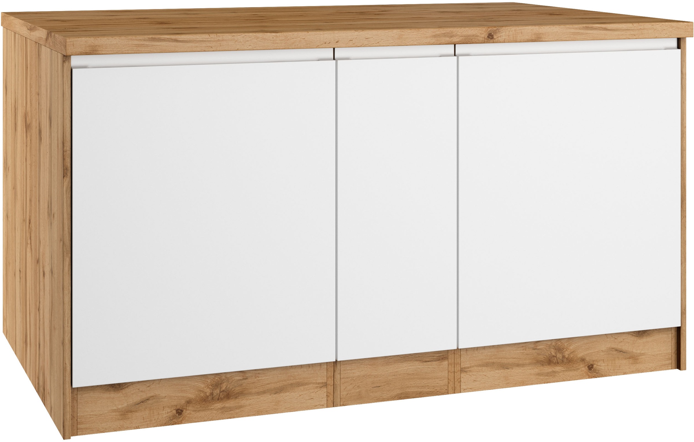 KOCHSTATION Kücheninsel »KS-Bruneck, Breite 153 cm«, MDF-Fronten, Arbeitsplatte 38mm stark