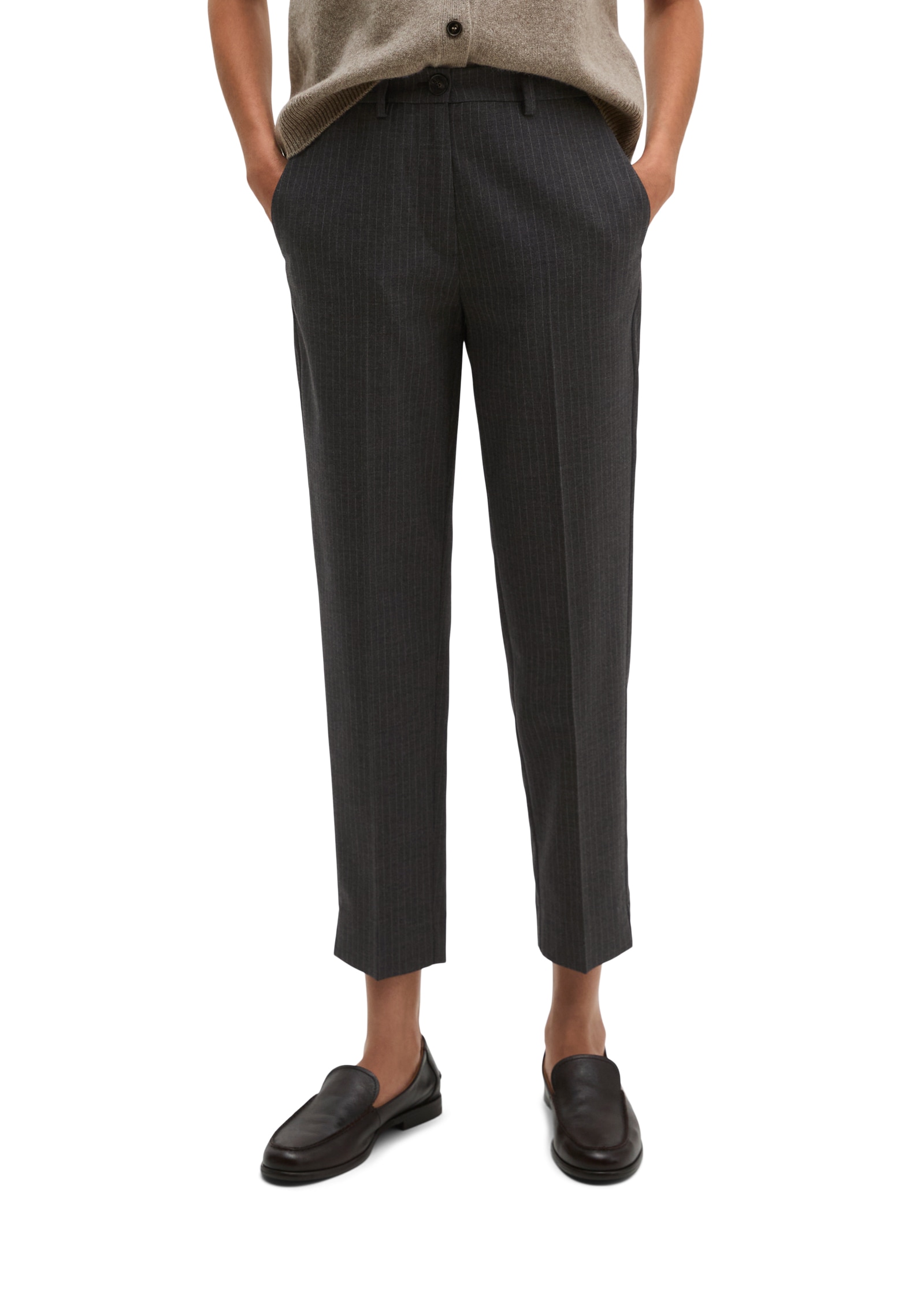 Marc OPolo 7/8-Hose "MALIN SLIM" mit Schlitz am Saum, Slim Fit