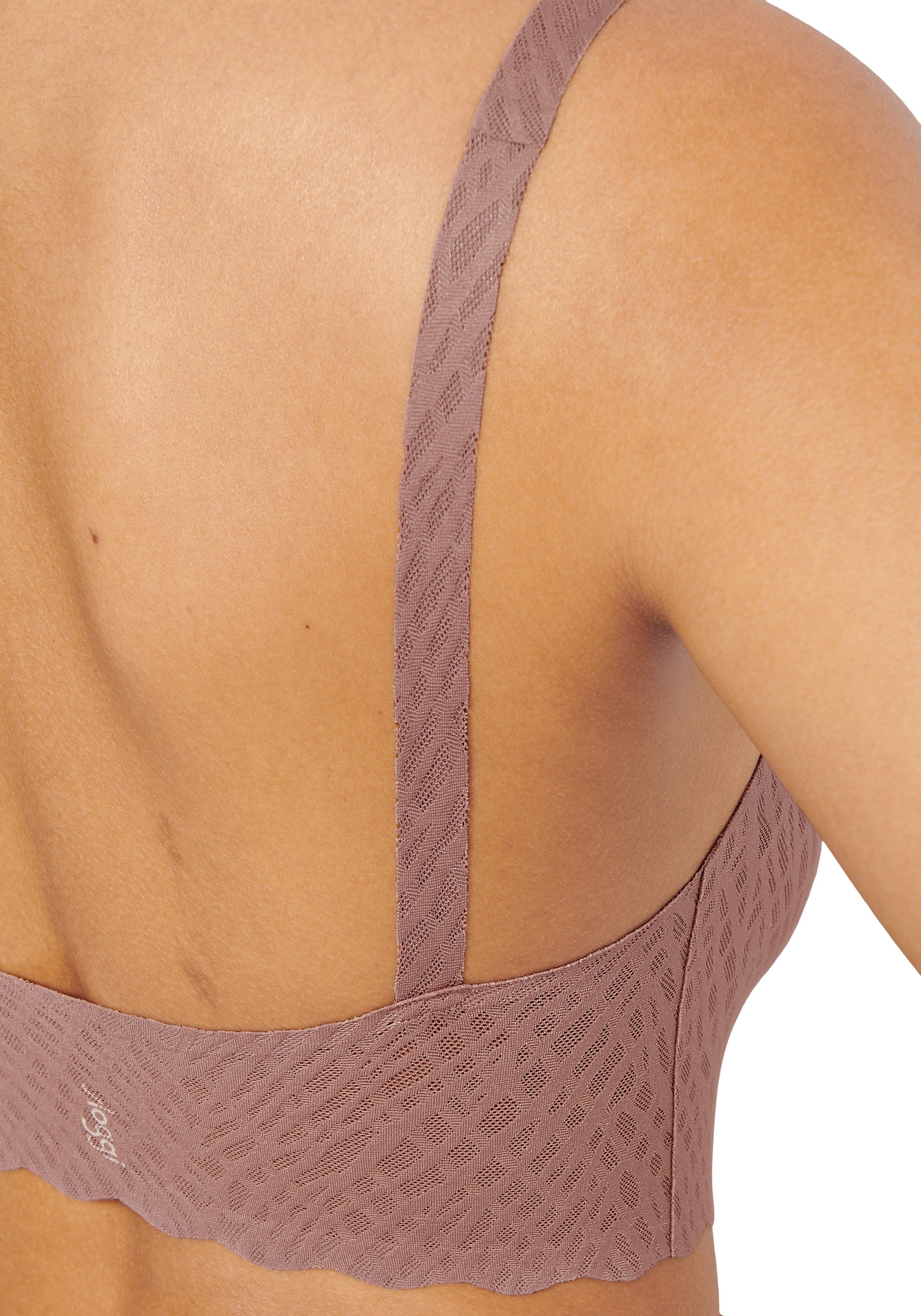 sloggi Bustier »ZERO Feel Bliss Top«, unsichtbar mit Spitzenoptik