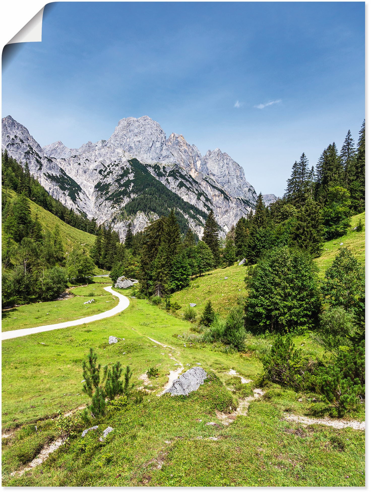 Wandbild »Bindalm im Berchtesgadener Land Bayern«, Berge & Alpenbilder, (1 St.), als...