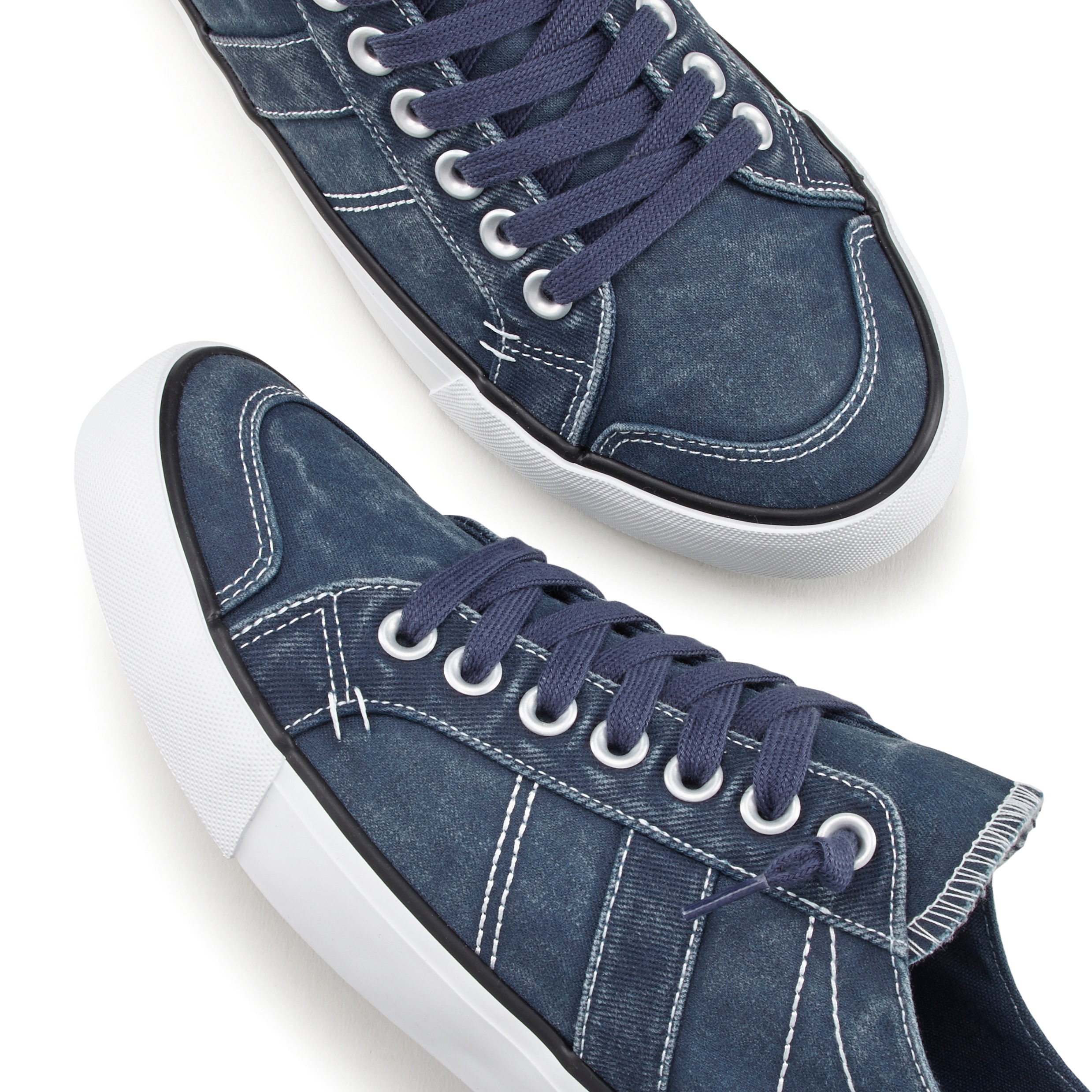 Thumbnail - AUTHENTIC LE JOGGER Sneaker "Schnürhalbschuh", Schnürschuh, Halbschuhe, Freizeitschuhe, Slipper aus Canvas VEGAN