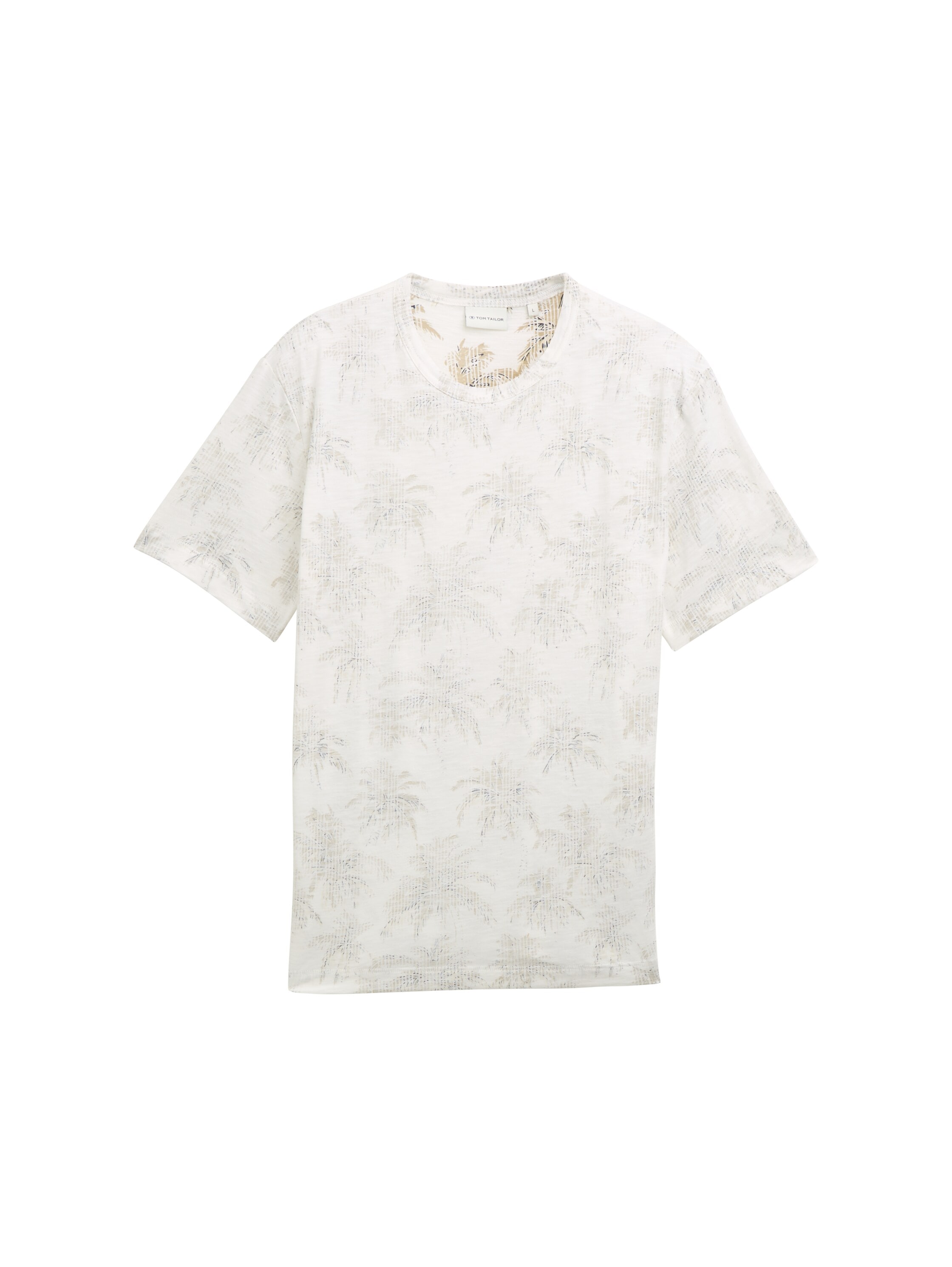 TOM TAILOR T-Shirt, mit All-Over Palmen Print