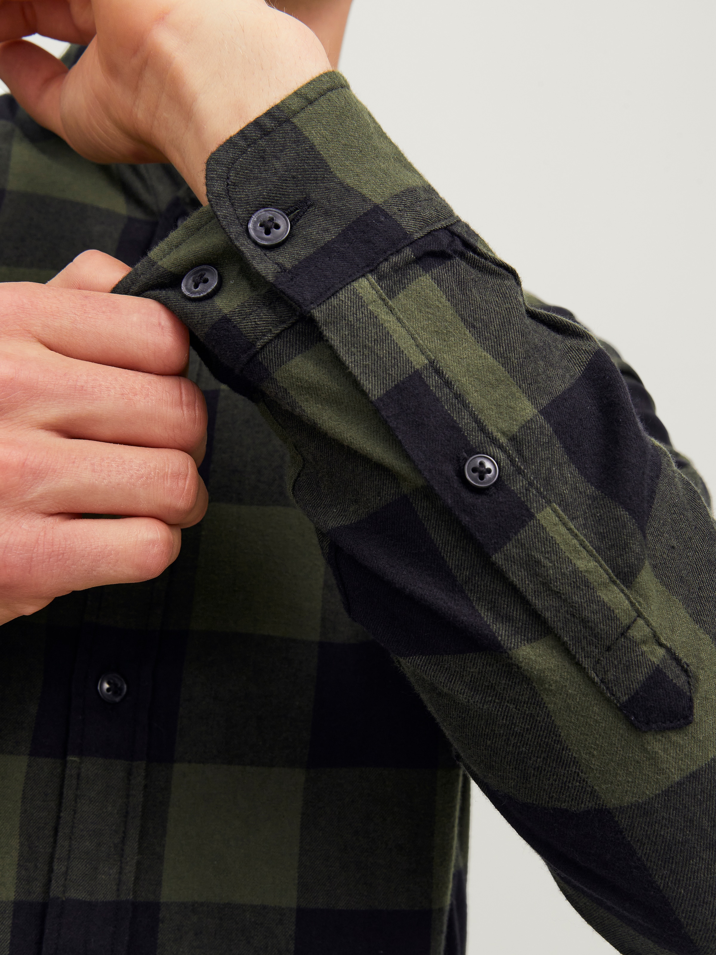 Jack & Jones Langarmhemd »JJEGINGHAM TWILL SHIRT L/S NOOS«