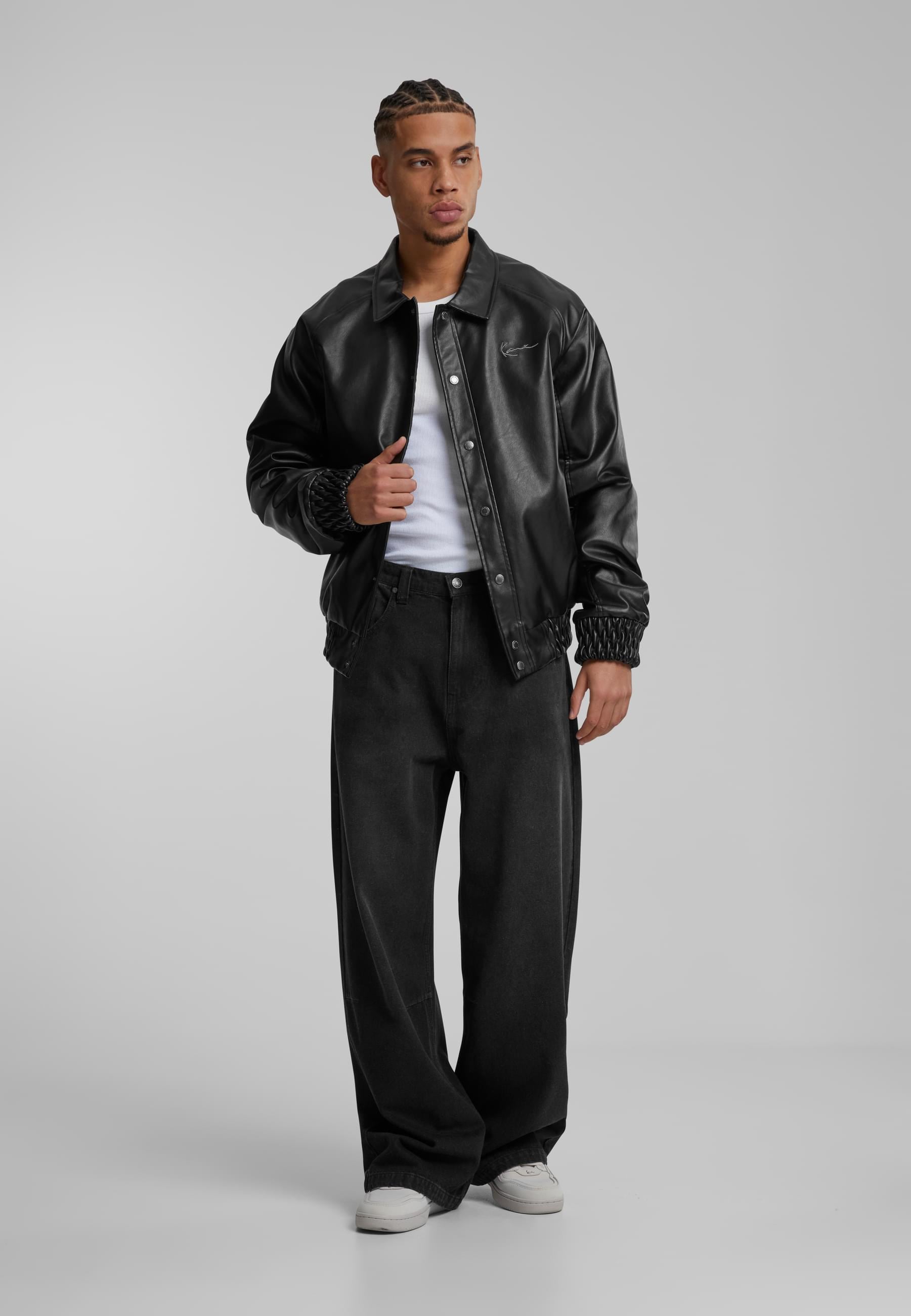 Karl Kani Collegejacke »Karl Kani Kani Star Full Pu College Jacket«, (1 St.), ohne Kapuze