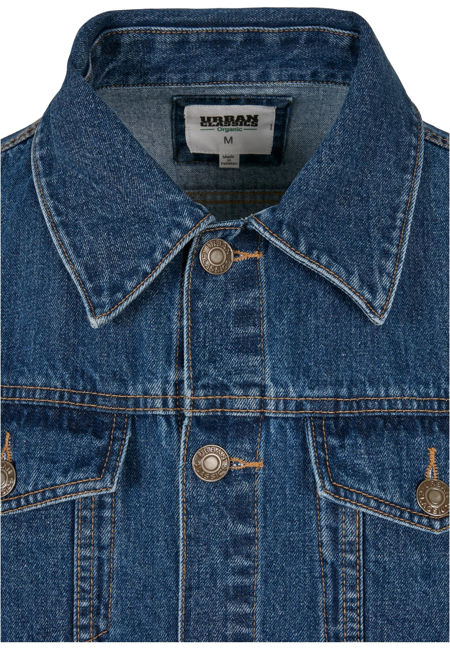 URBAN CLASSICS Jeansjacke »Urban Classics Herren Organic Basic Denim Jacket«, (1 St.), ohne Kapuze