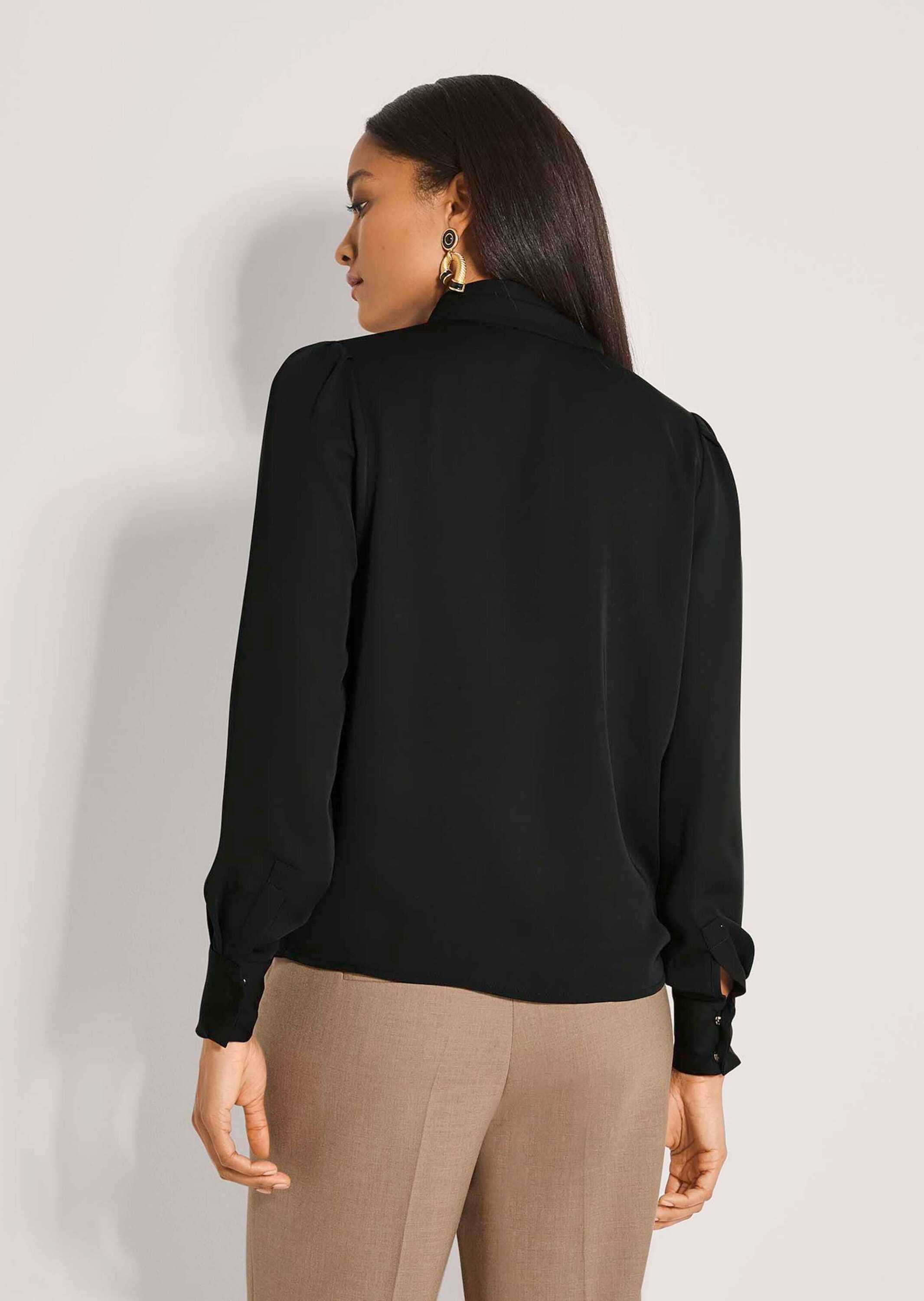 MADELEINE Langarmbluse »Bluse Schluppenbluse mit Nietenbesatz«