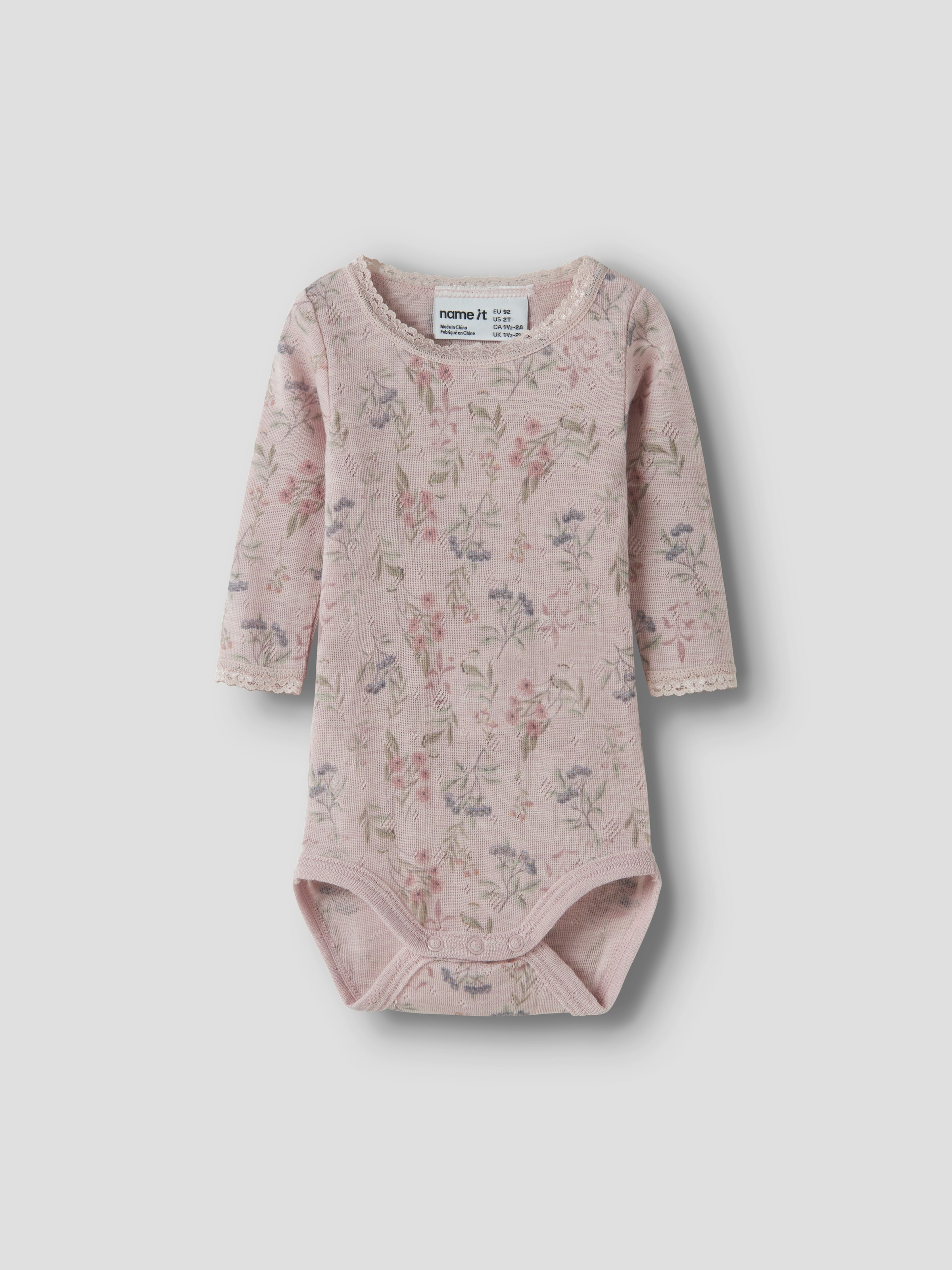 Name It Langarmbody »NBFWANG WOOL NEEDLE LS BODY NOOS« Wolle