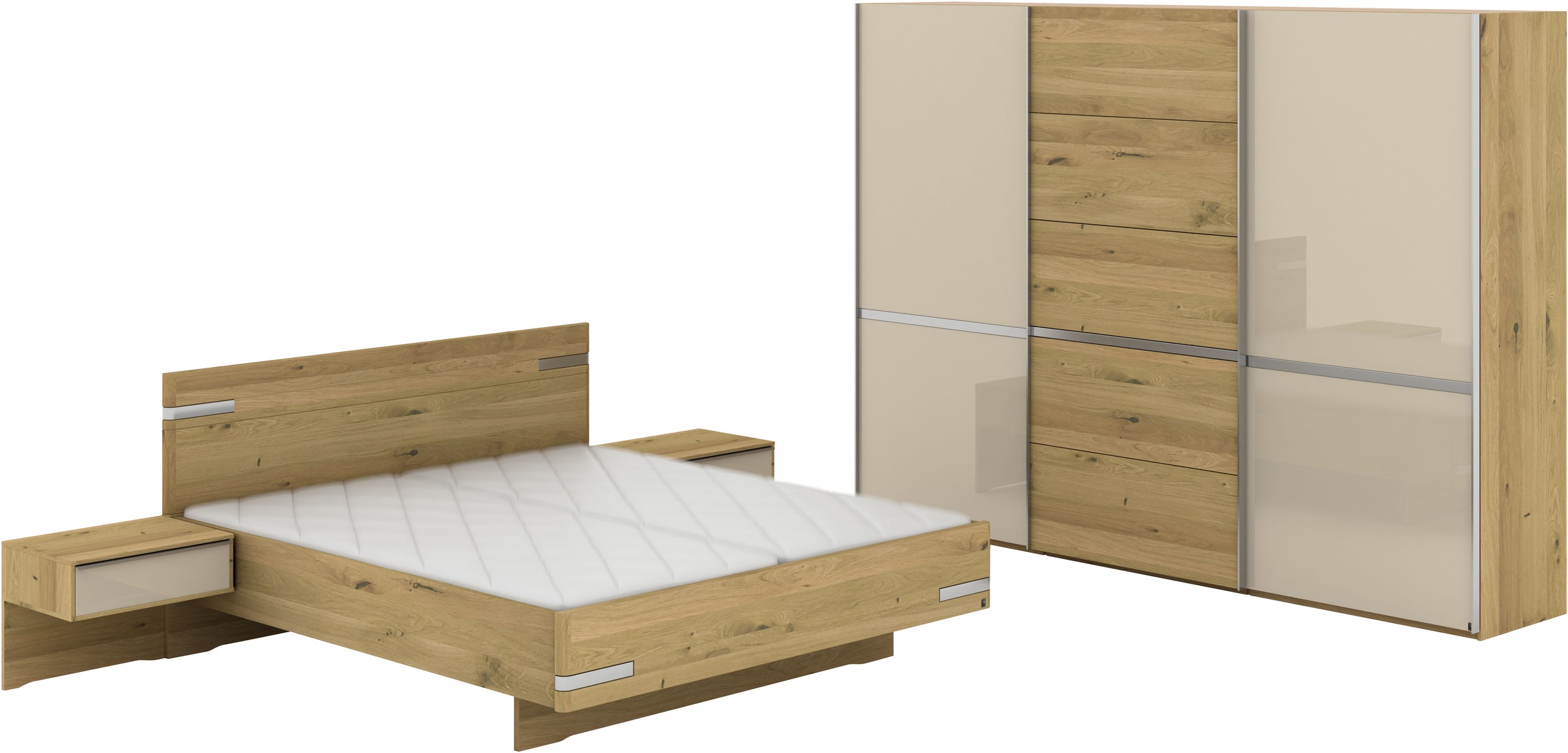 Musterring Schlafzimmer-Set "Savona, Kleiderschrank, Bett & Nachtkommoden, günstig online kaufen