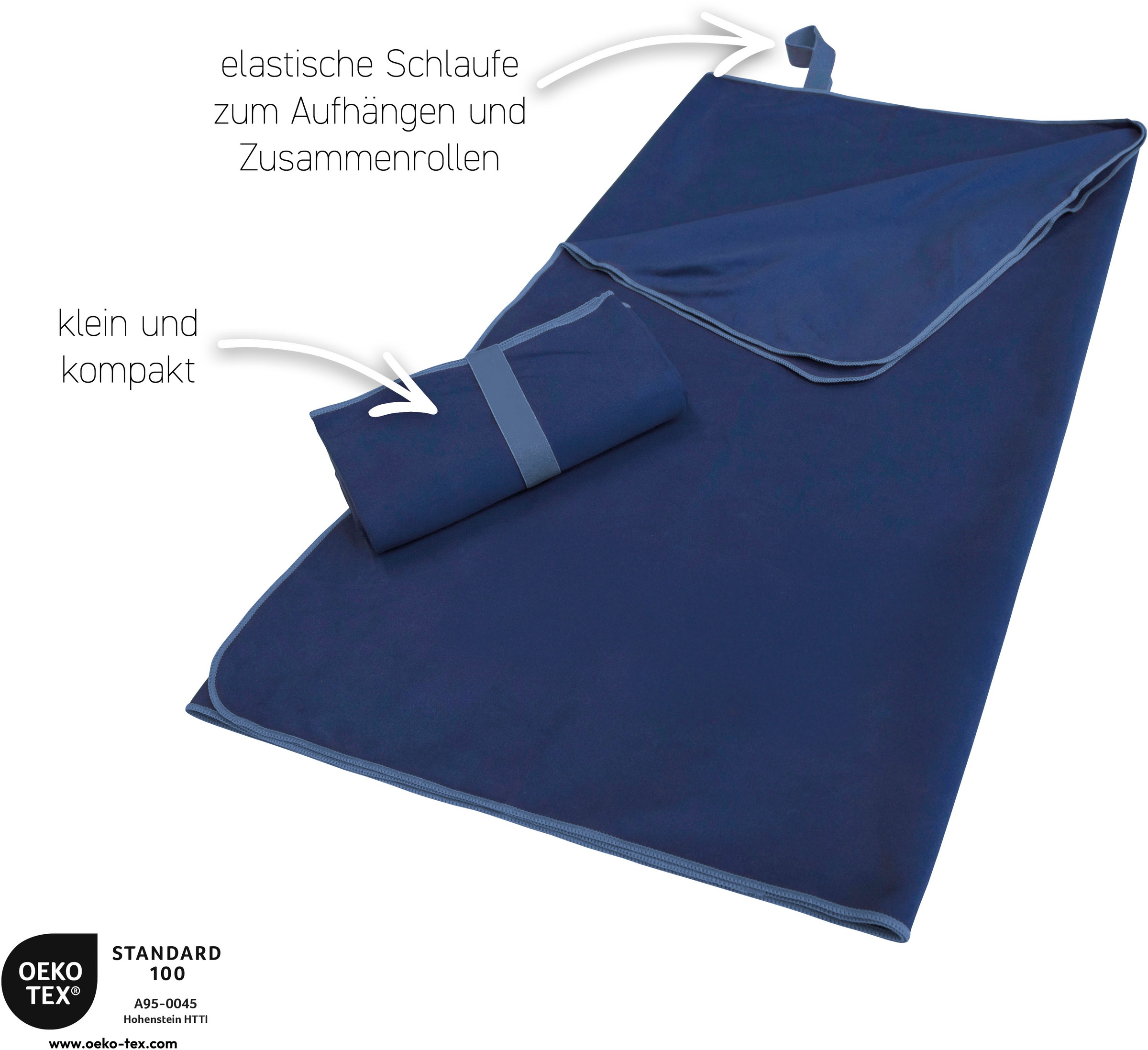 my home Sporthandtuch "Elja Reisehandtuch, Strandhandtuch," auch als 2er Se günstig online kaufen