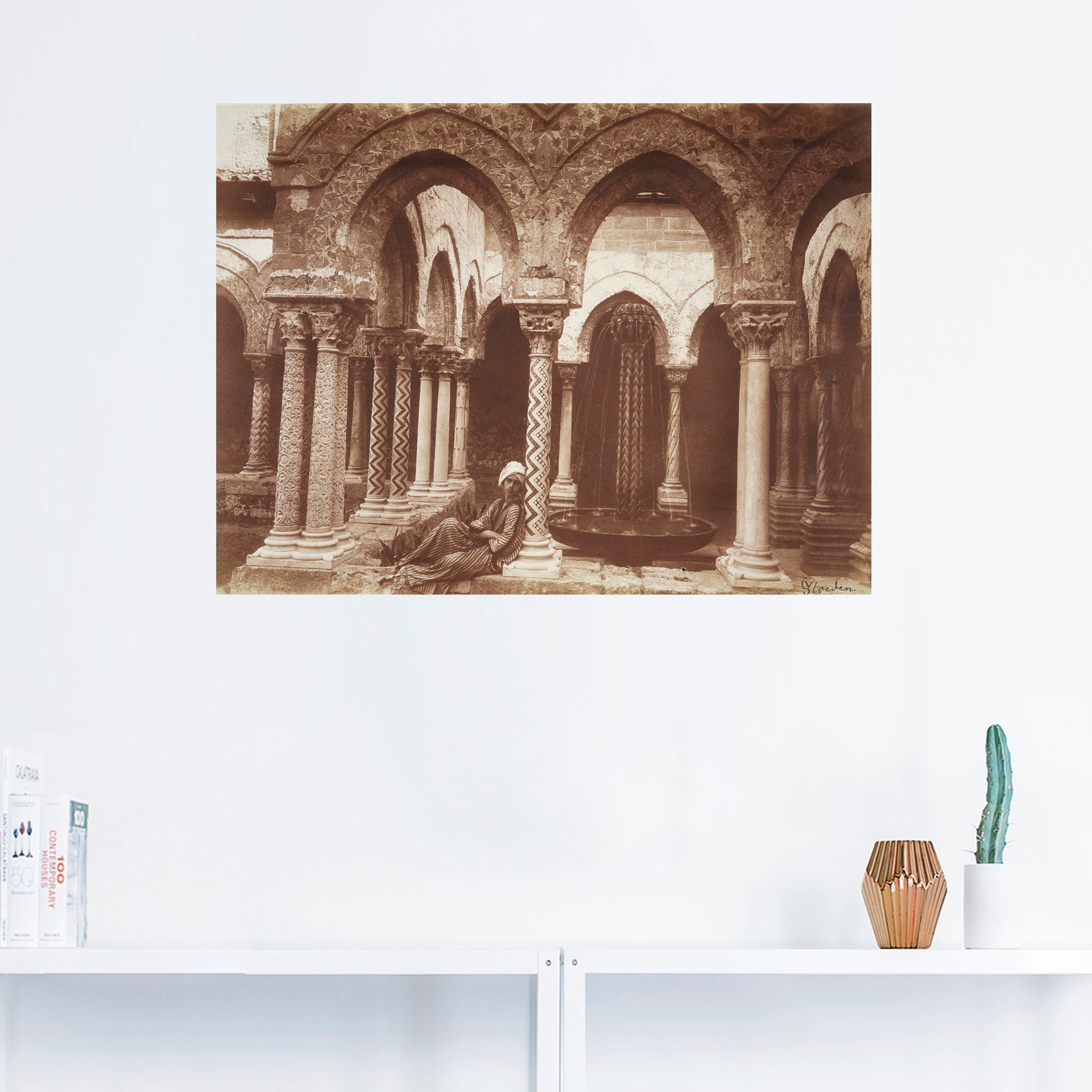 Artland Wandbild »Jüngling in arabischer Tracht«, Architektonische Elemente, (1 St.), als Leinwandbild, Poster, Wandaufkleber in verschied. Größen