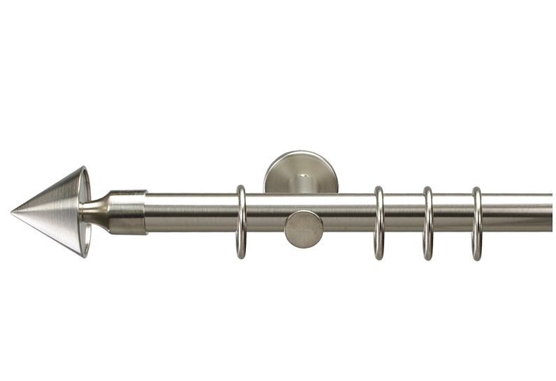 Liedeco Gardinenstange "Kegel" Ø 20 mm 1 läufig-läufig Fixmaß günstig online kaufen